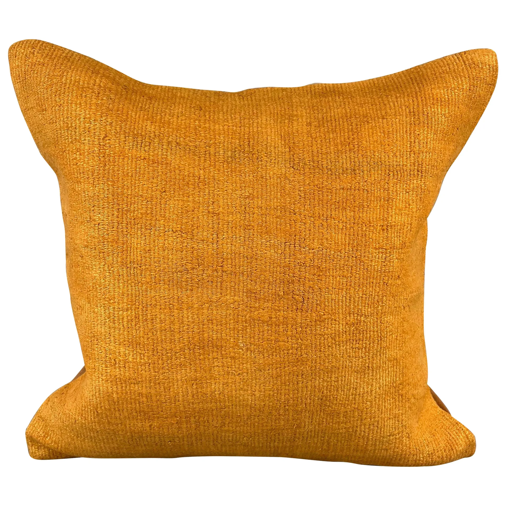 20 x 20 Hemp Pillow Turkish Cushion Natural Orange Pillow Cushion Cover #6289