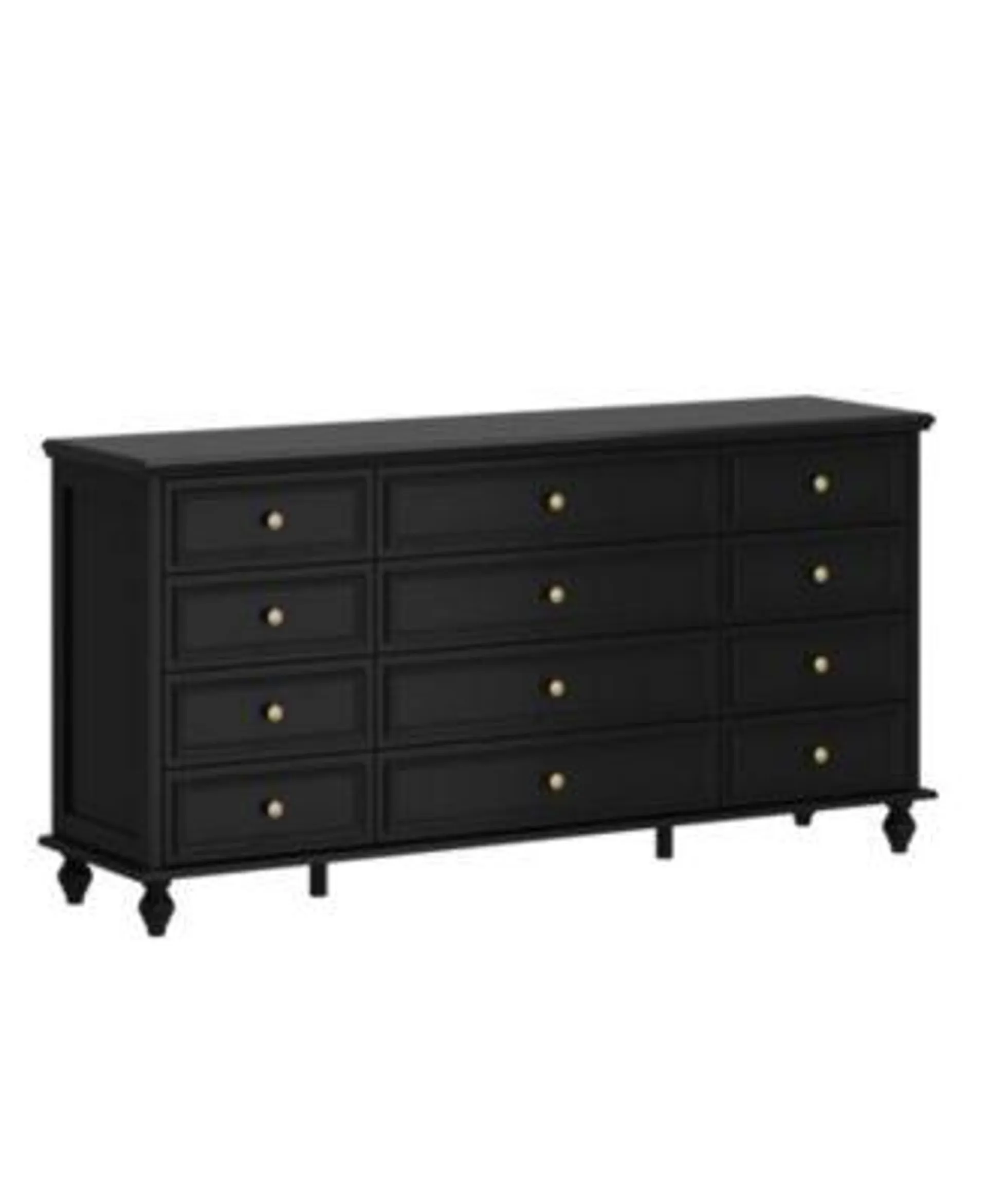 White 12-Drawer Chest of Drawers Modern European Style