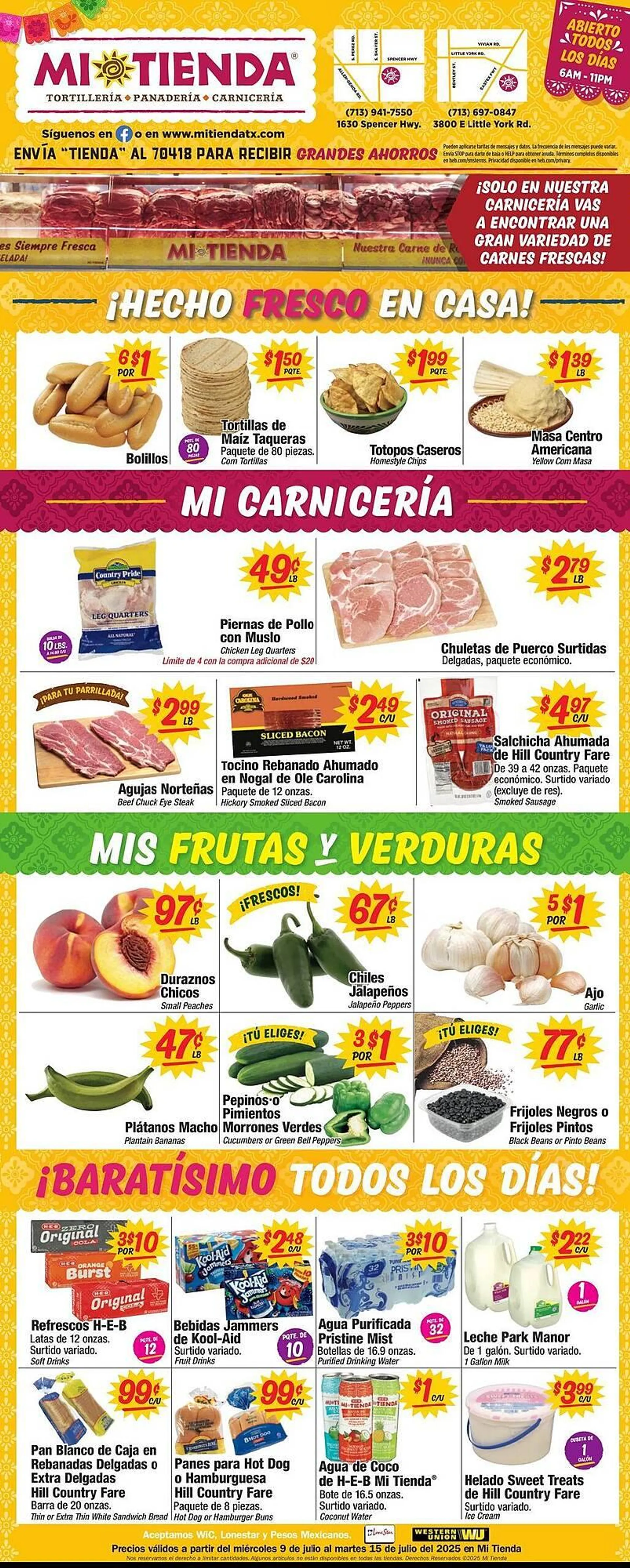 Weekly ad Mi Tienda Weekly Ad from July 9 to July 15 2025 - Page 1
