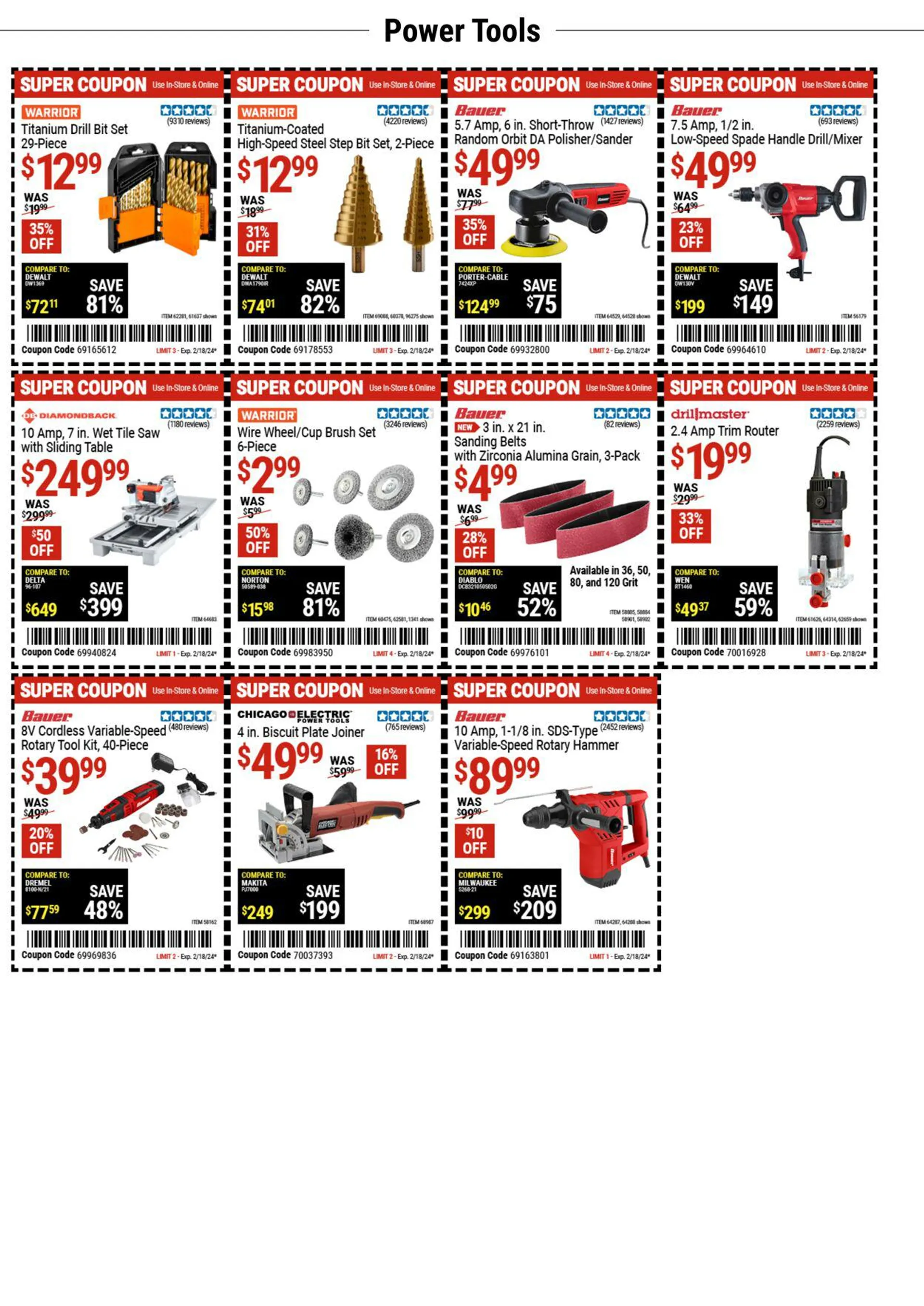 Weekly ad Harbor Freight Current weekly ad from February 5 to February 18 2024 - Page 8