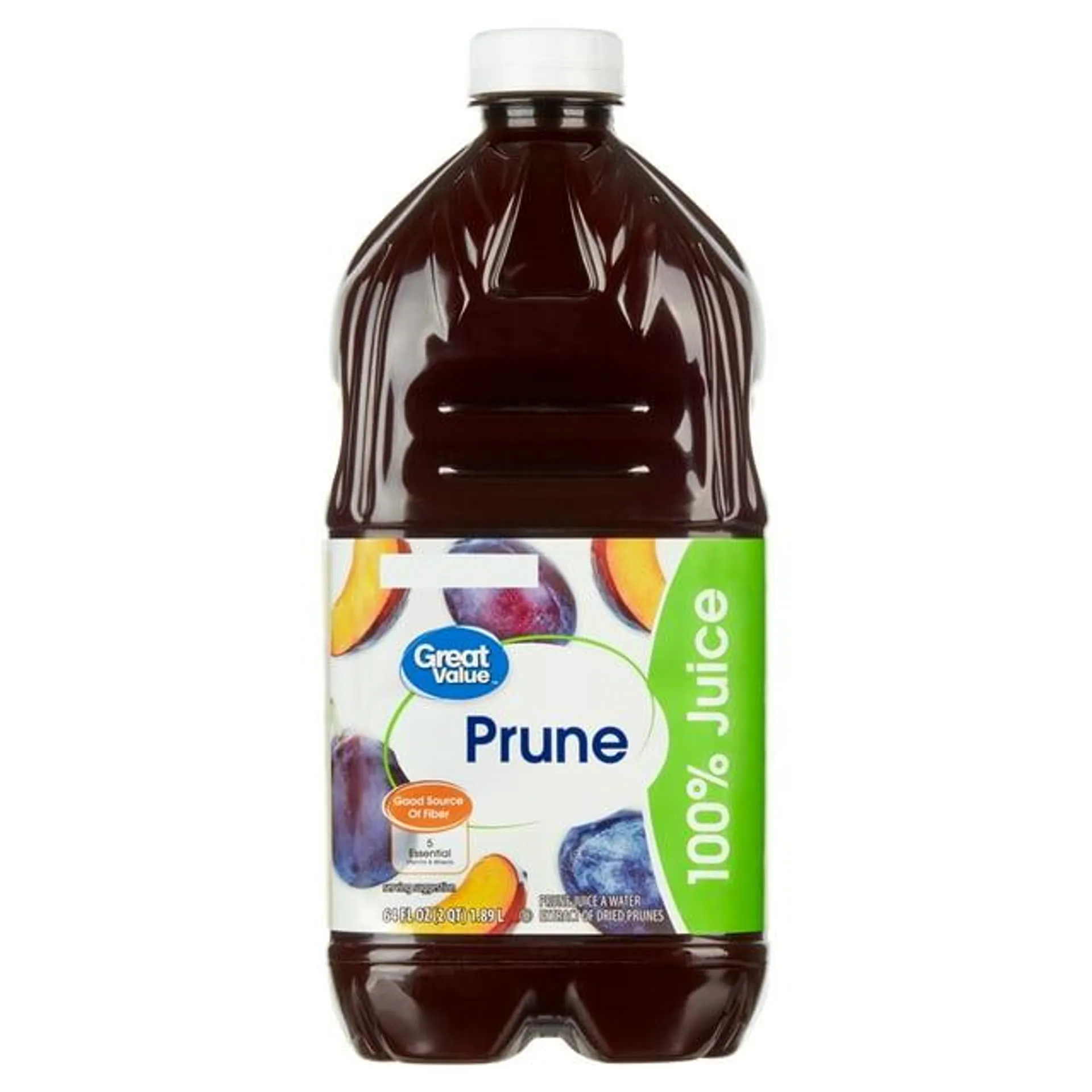 Great Value 100% Prune Juice, 64 fl oz