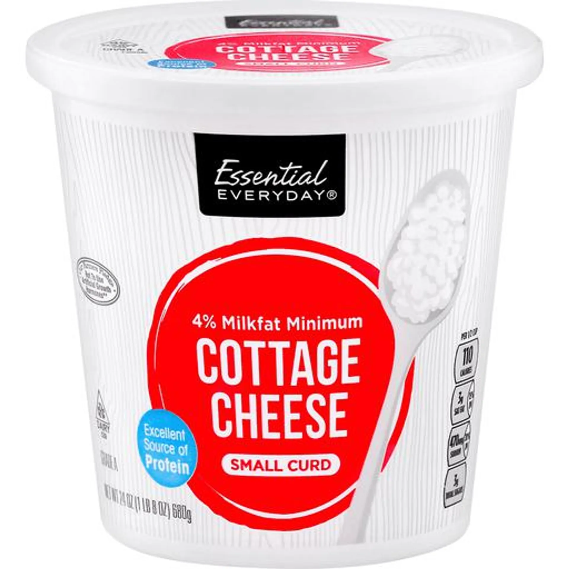 Essential Everyday Cottage Cheese, Small Curd, 4% Milkfat Minimum