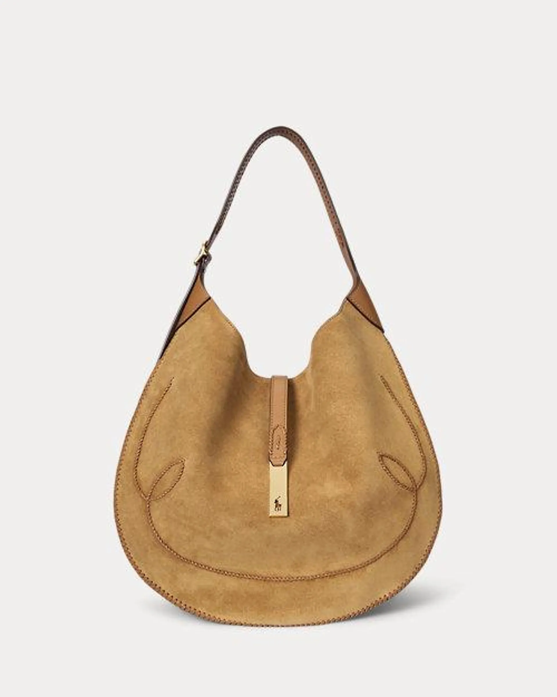 Polo ID Suede Western Large Shoulder Bag