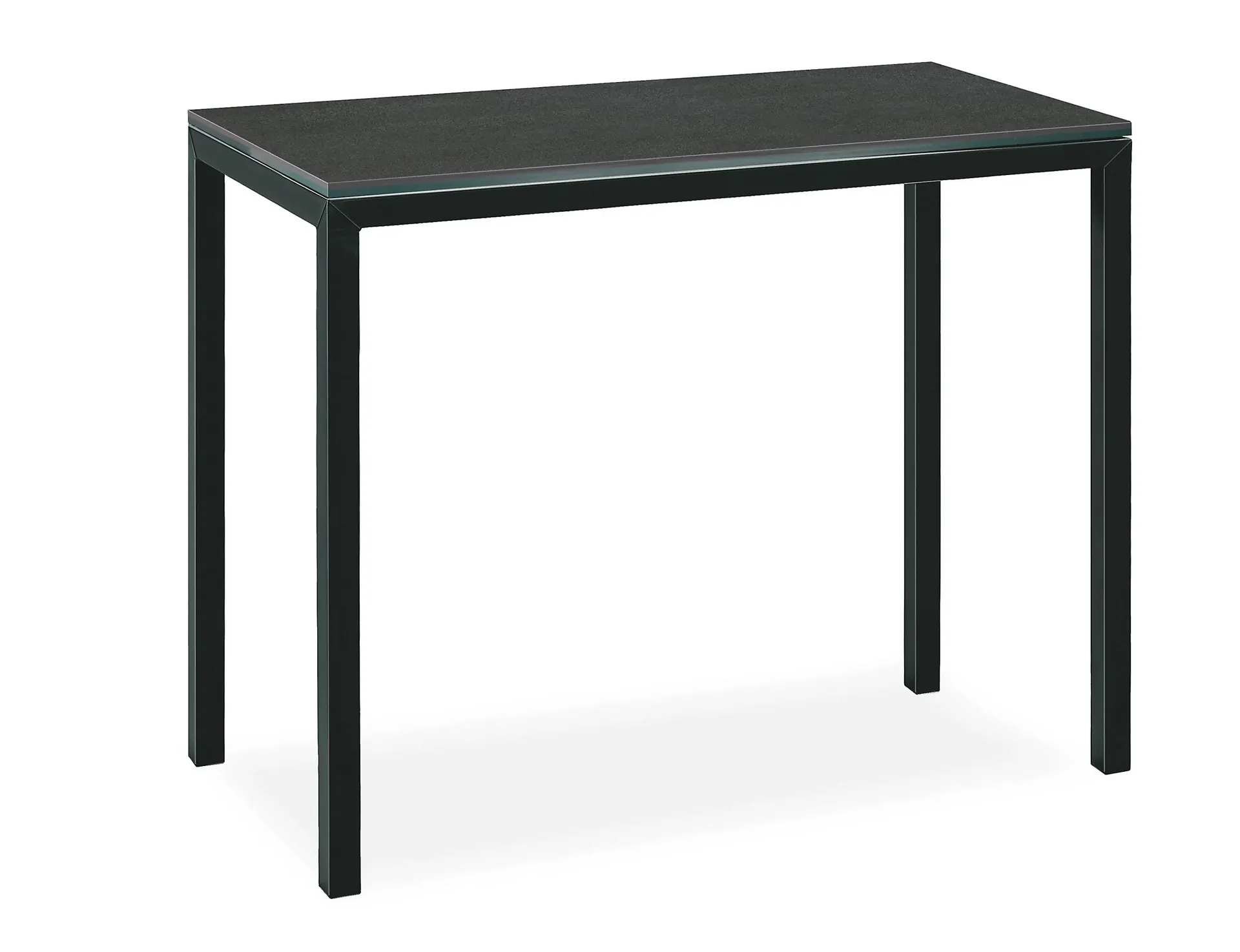 Parsons 24w 12d 24h Outdoor Side Table w/Onyx Base & Dark Grey Ceramic Top