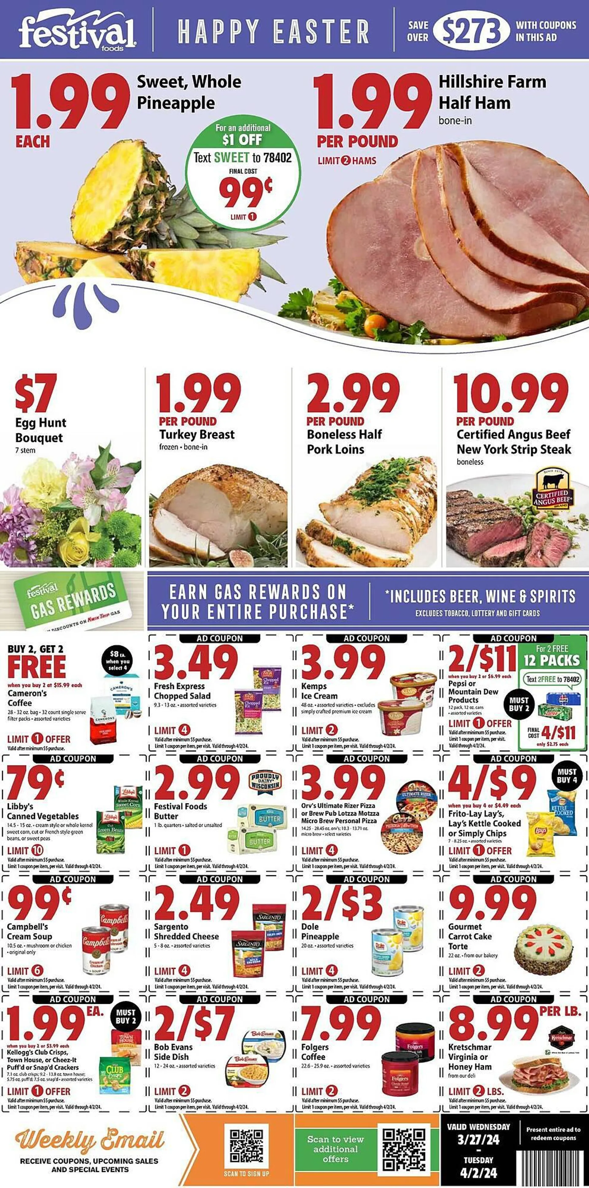 Weekly ad Festival Foods Weekly Ad from March 27 to April 2 2024 - Page 