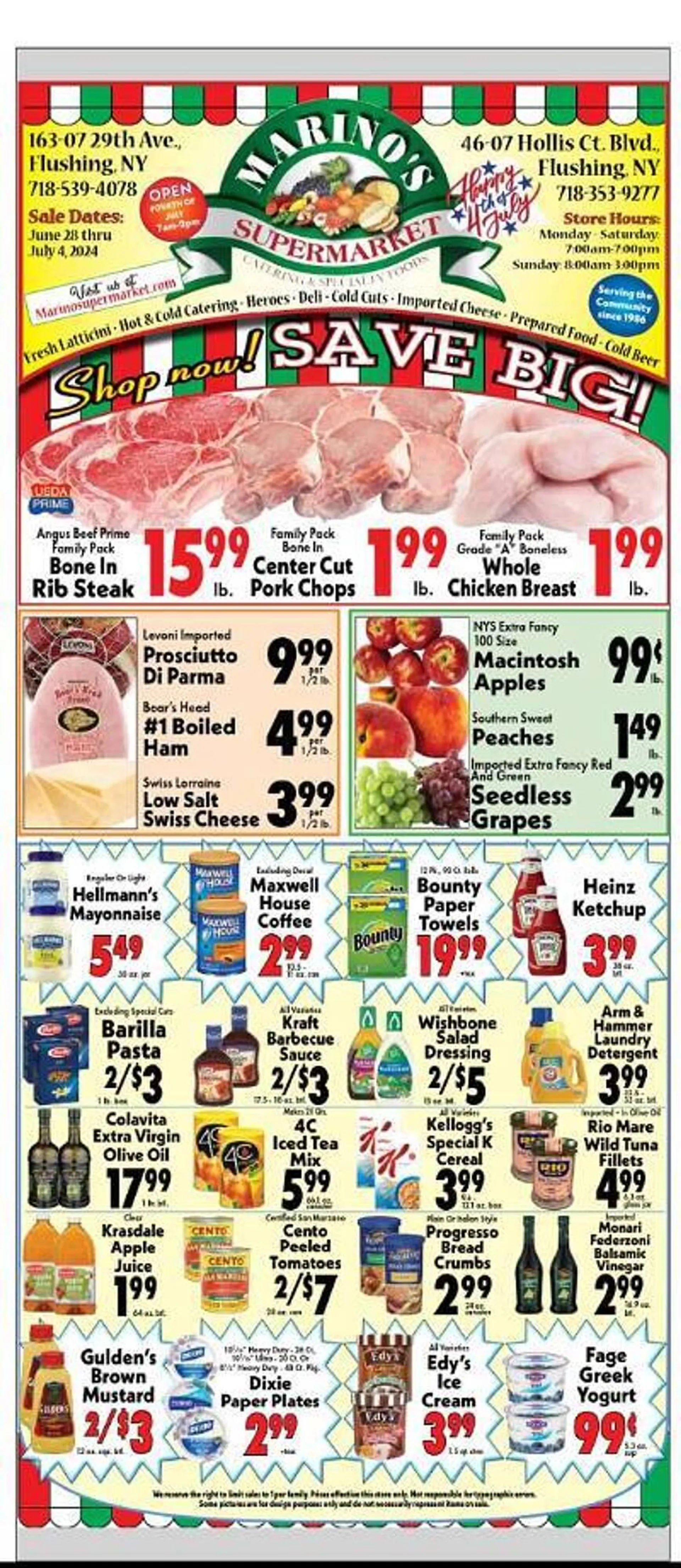 Marinos Supermarket Weekly Ad - 1