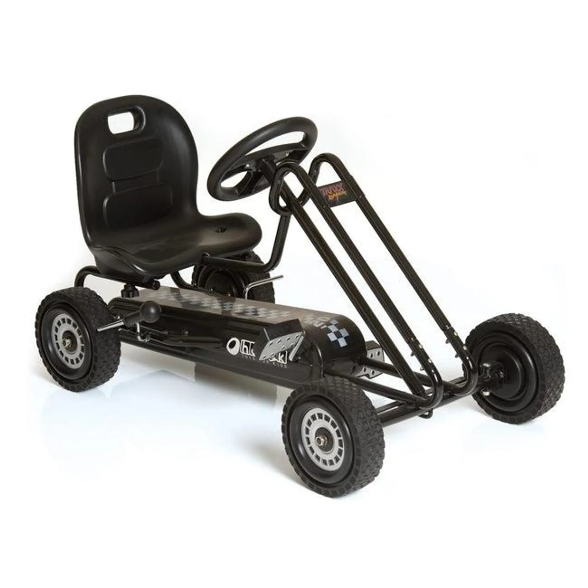 Hauck Lightning Ergonomic Pedal Ride On Go Kart Toy for Boys and Girls, Black
