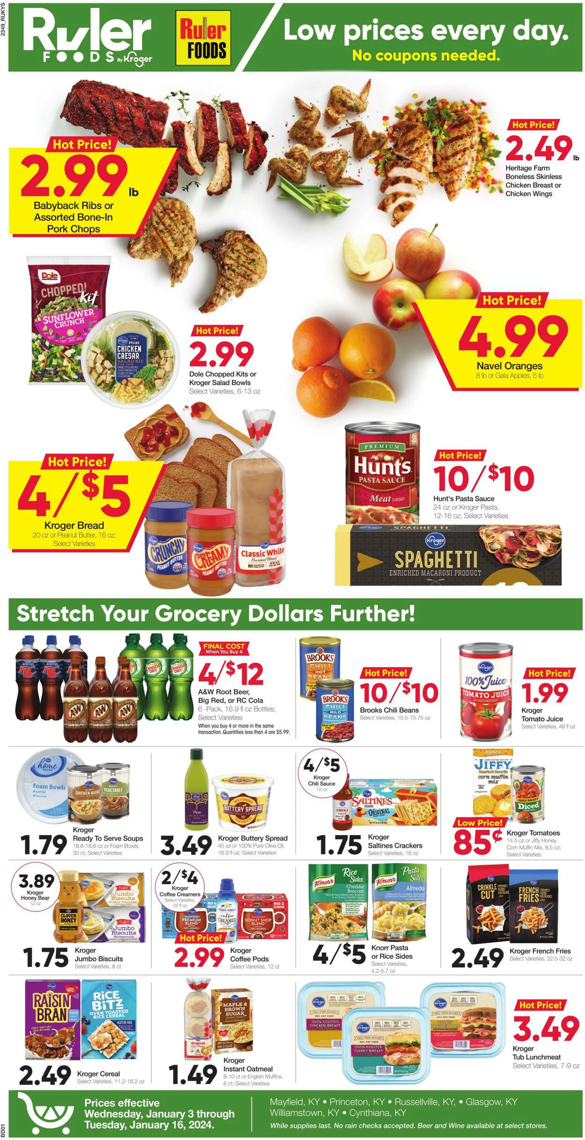 Weekly ad Ruler Foods Current weekly ad from January 3 to January 16 2024 - Page 