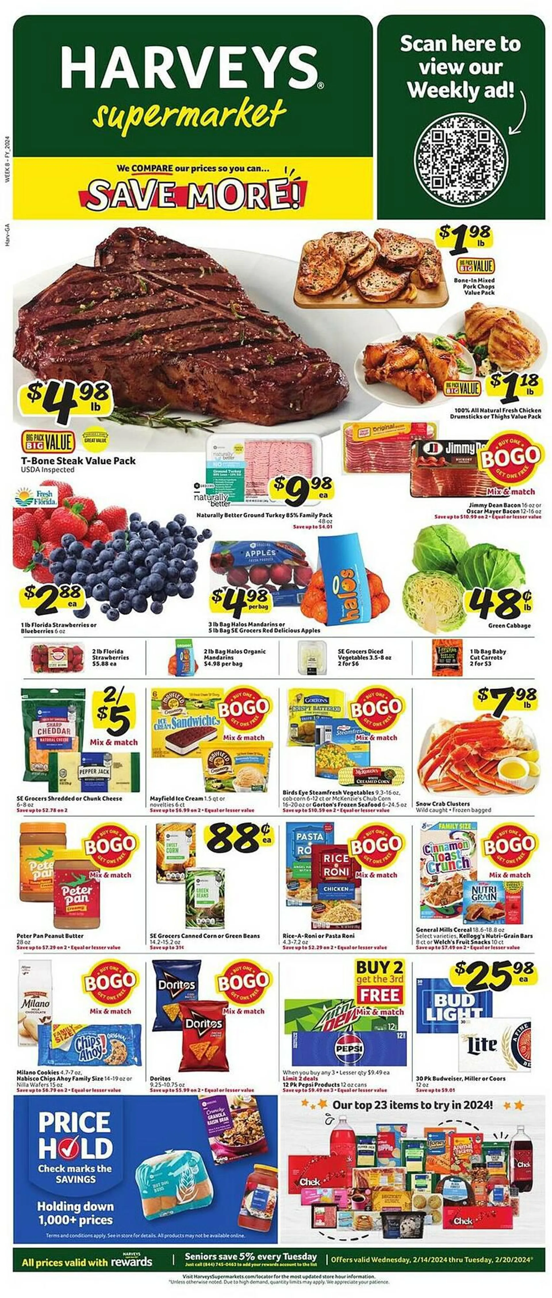 Weekly ad Harveys Supermarkets Weekly Ad from February 14 to February 20 2024 - Page 