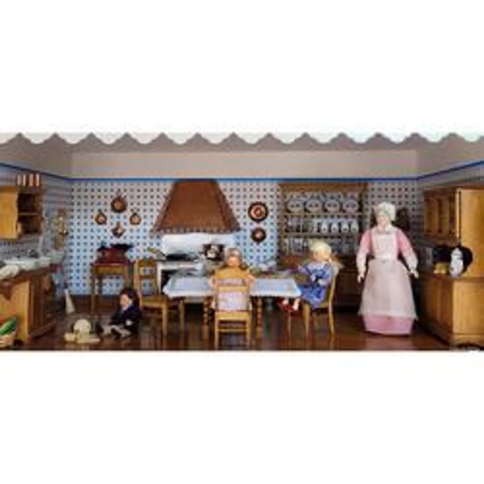 Mini Mundus Dollhouse Complete Antique Kitchen Kit