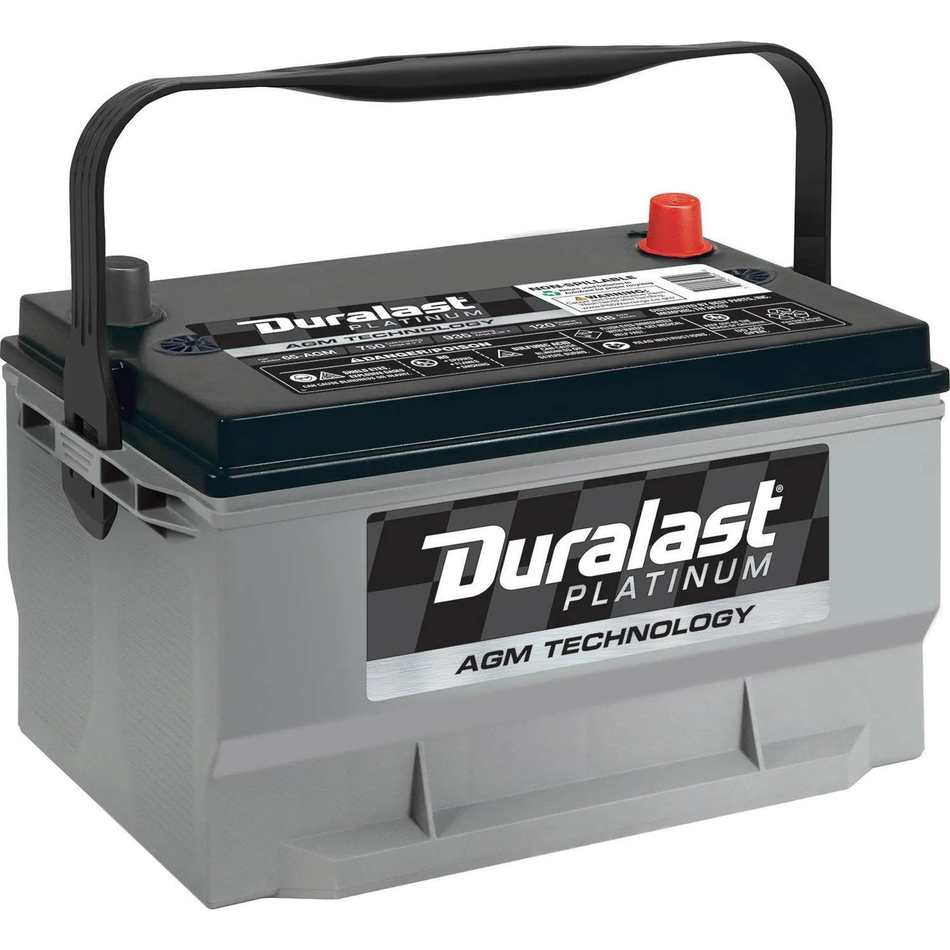 Duralast Platinum AGM Battery 65-AGM Group Size 65 750 CCA