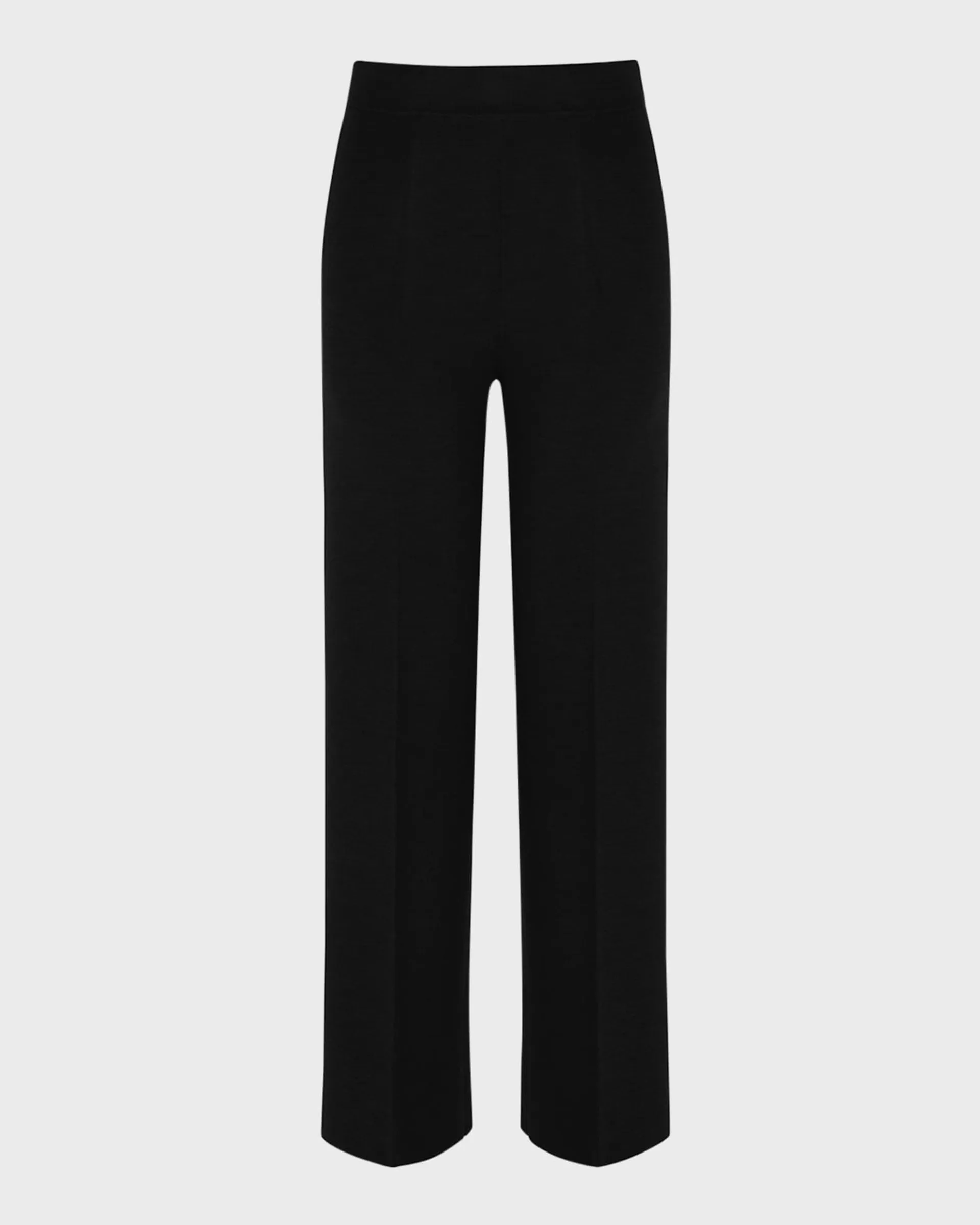 Opal Straight-Leg Knit Wool Pants