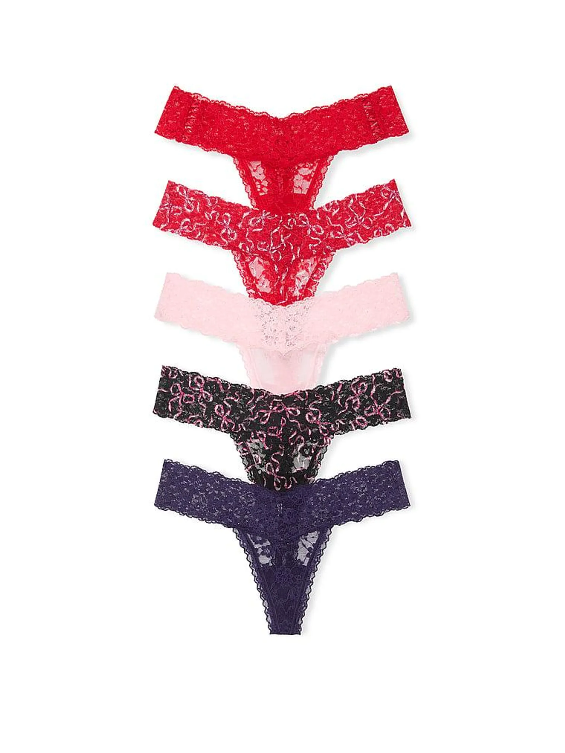 5-Pack Lace Thong Panties