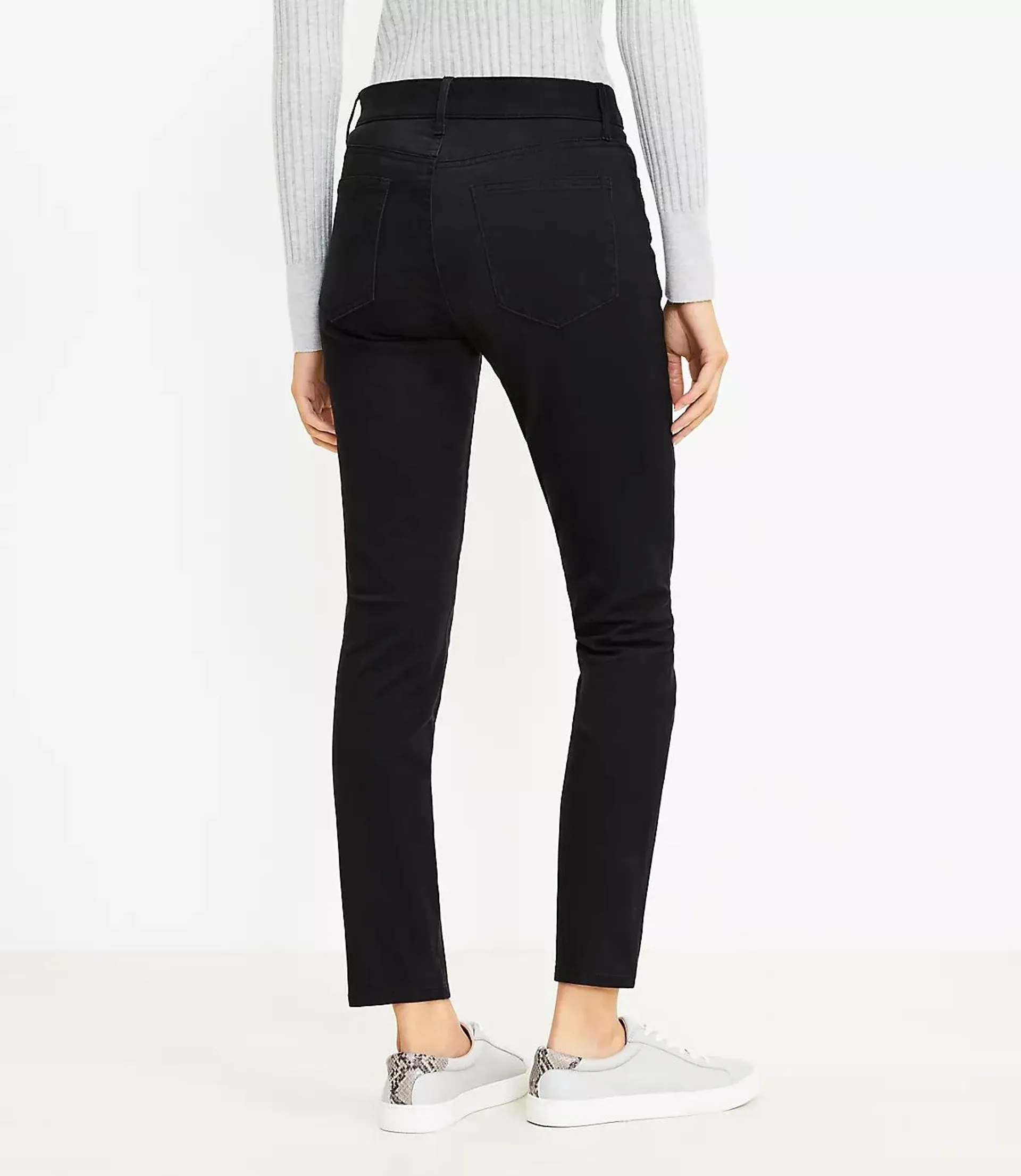 Curvy Five Pocket Skinny Pants in Sateen