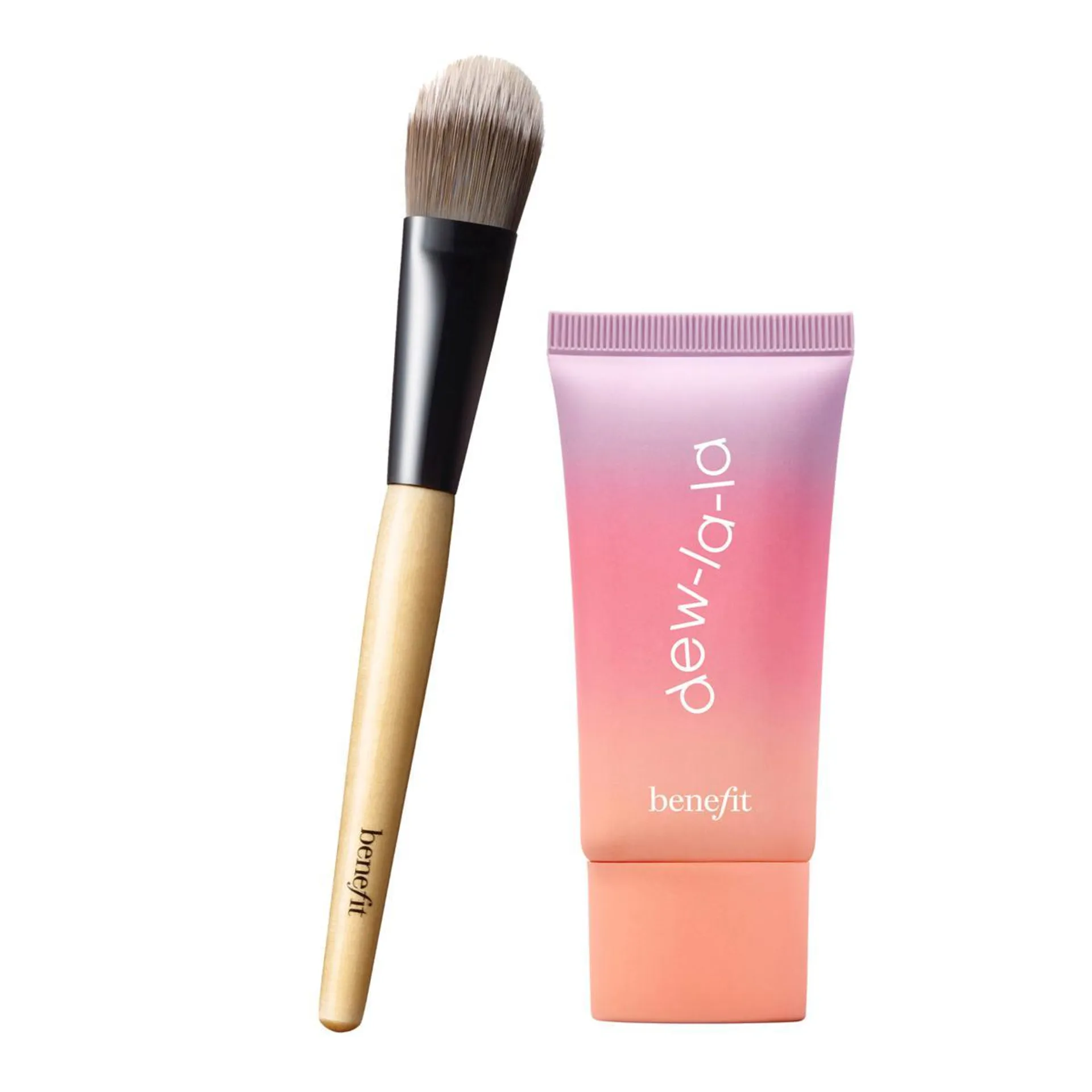 Benefit Cosmetics Dew-la-la Liquid Highlighter and Brush Set