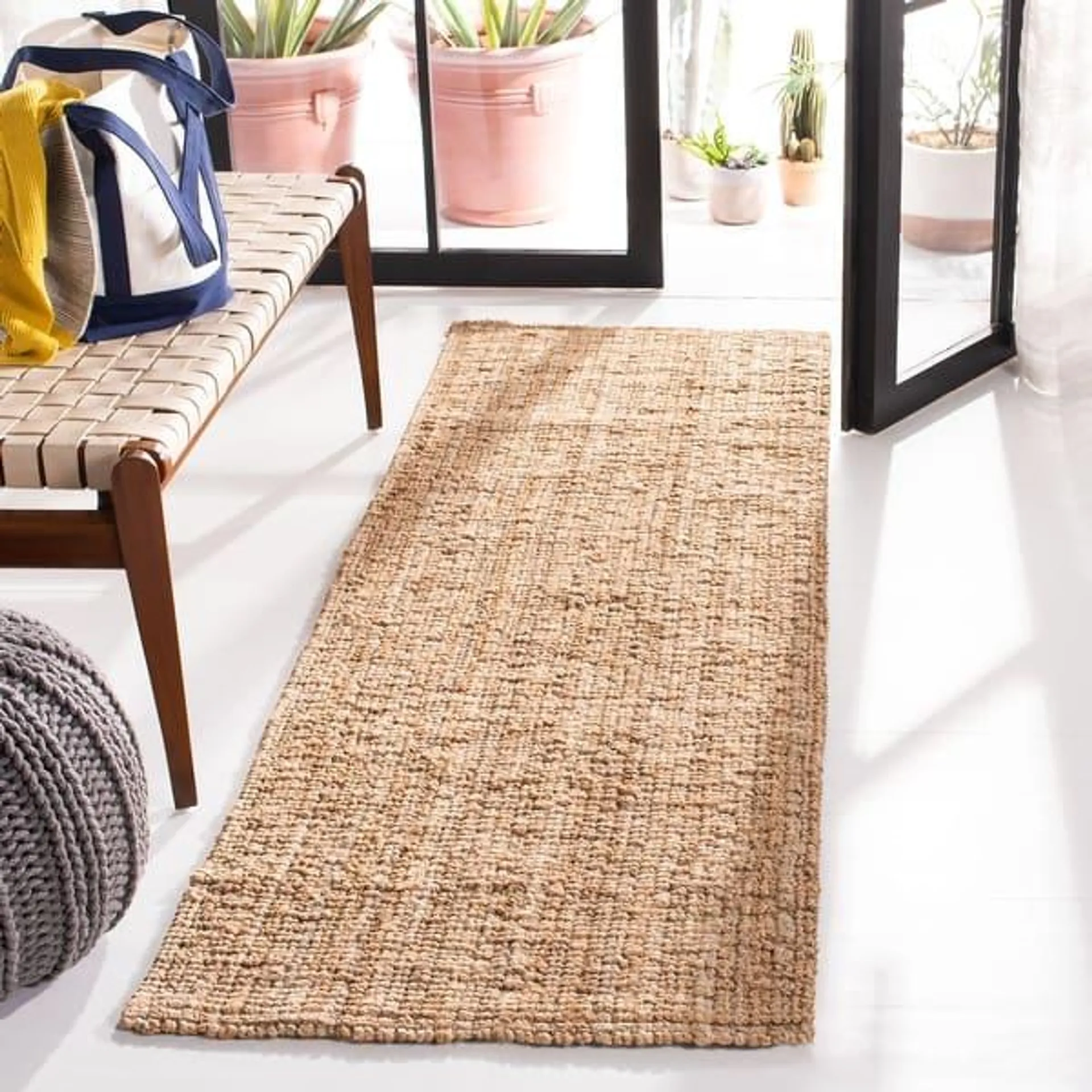 SAFAVIEH Handmade Natural Fiber Dorle Casual Solid Jute Rug