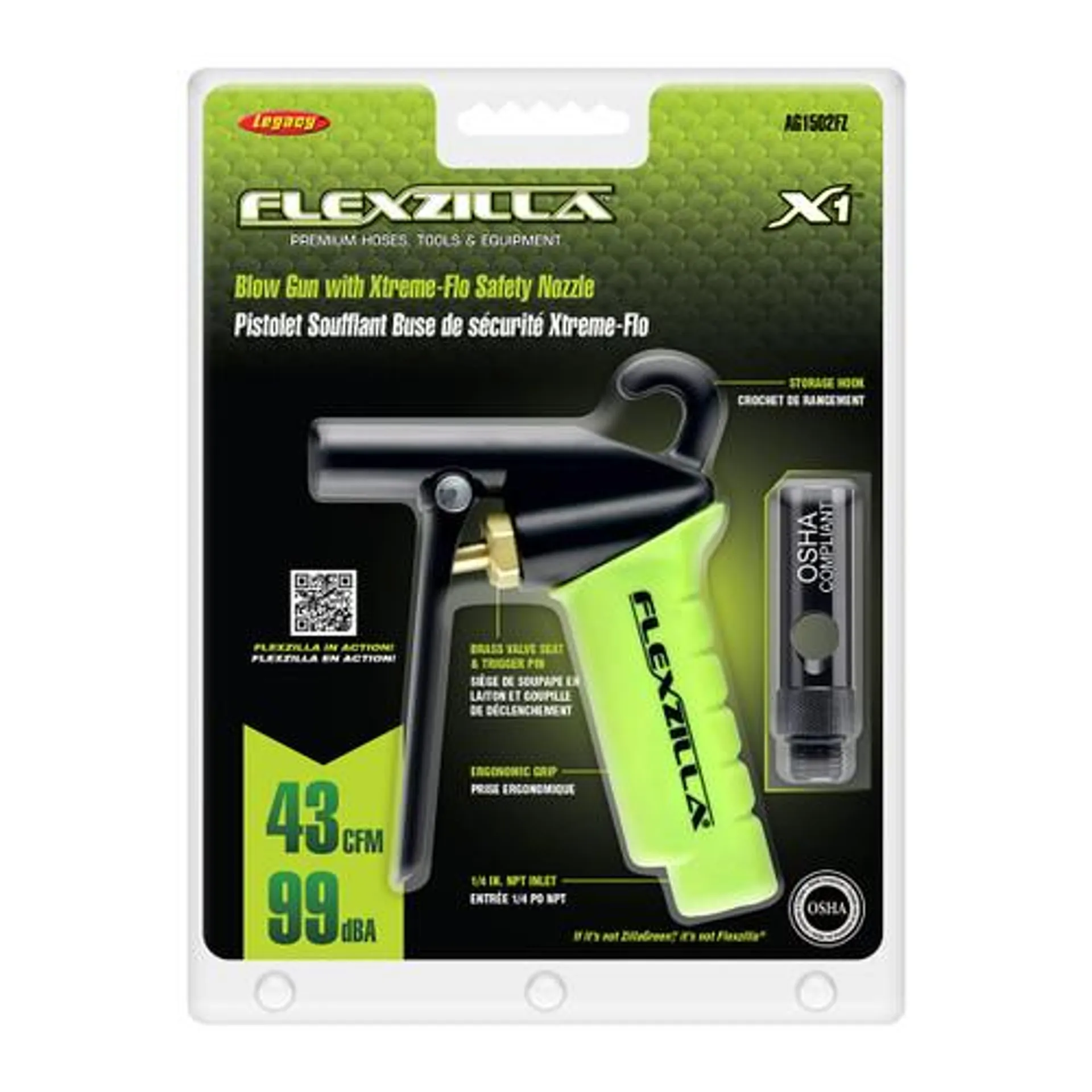 Legacy Mfg - Flexzilla - Blow Gun With Xtreme-Flo Nozzle