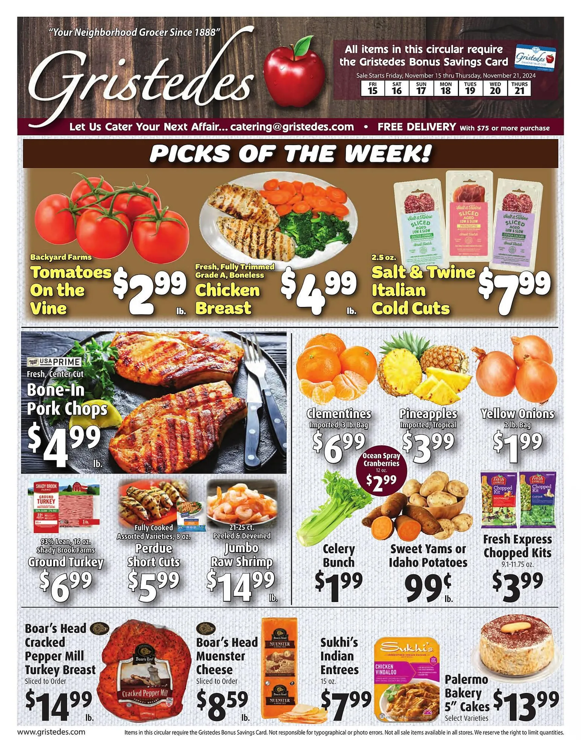 Gristedes Weekly Ad - 1