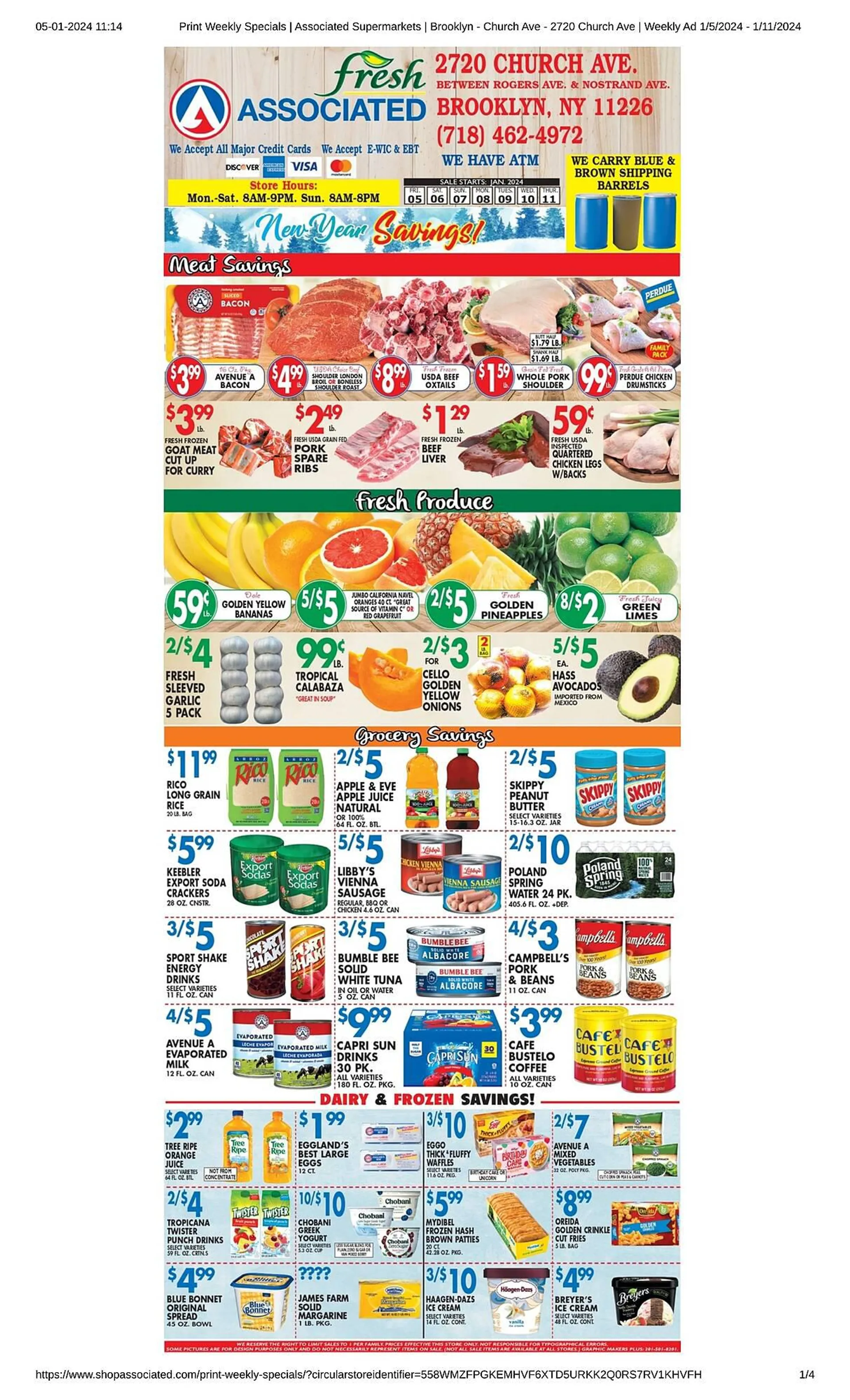 Weekly ad Associated Weekly Ad from January 5 to January 11 2024 - Page 