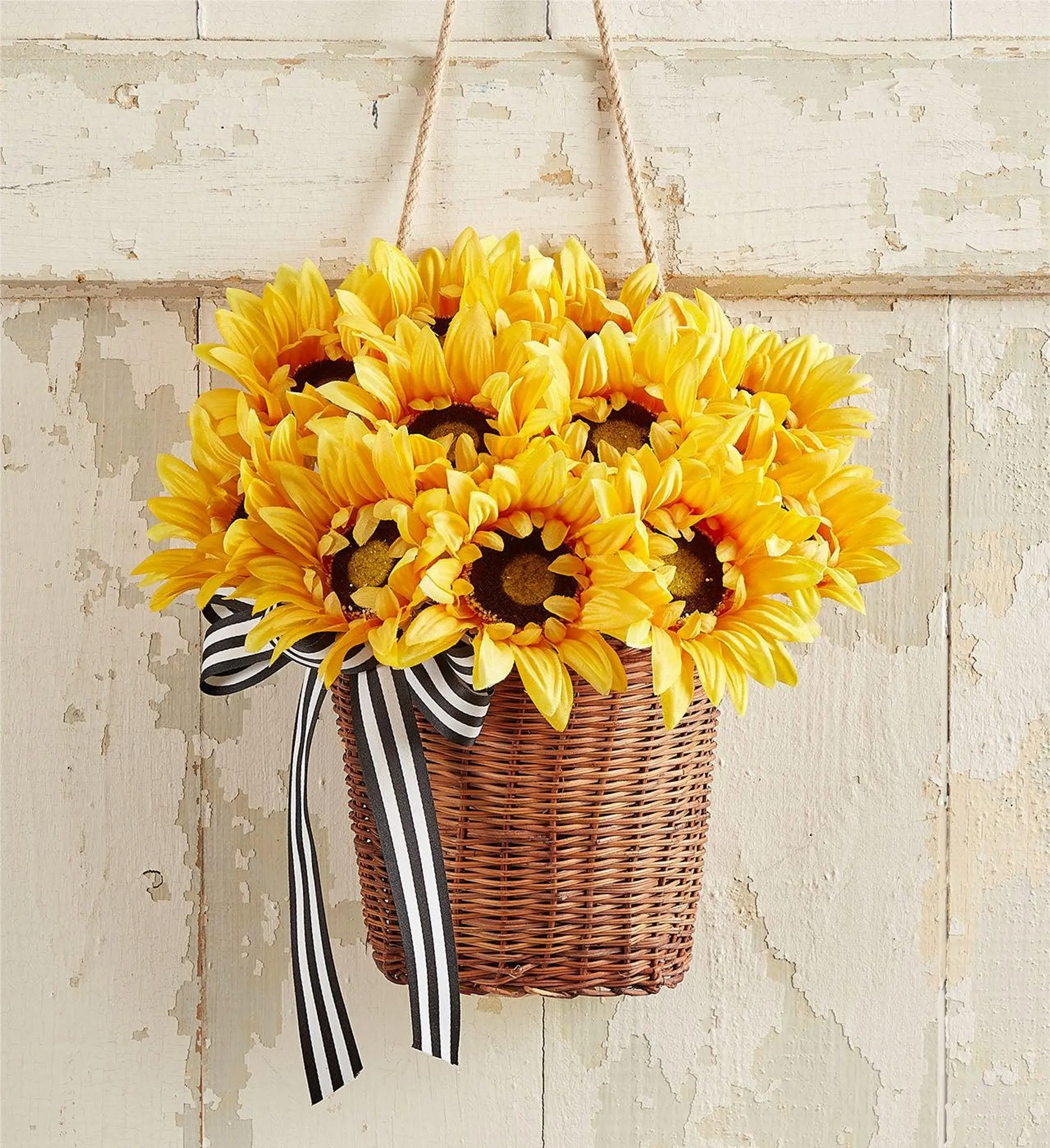 Sunflower Hanging Basket - 13"