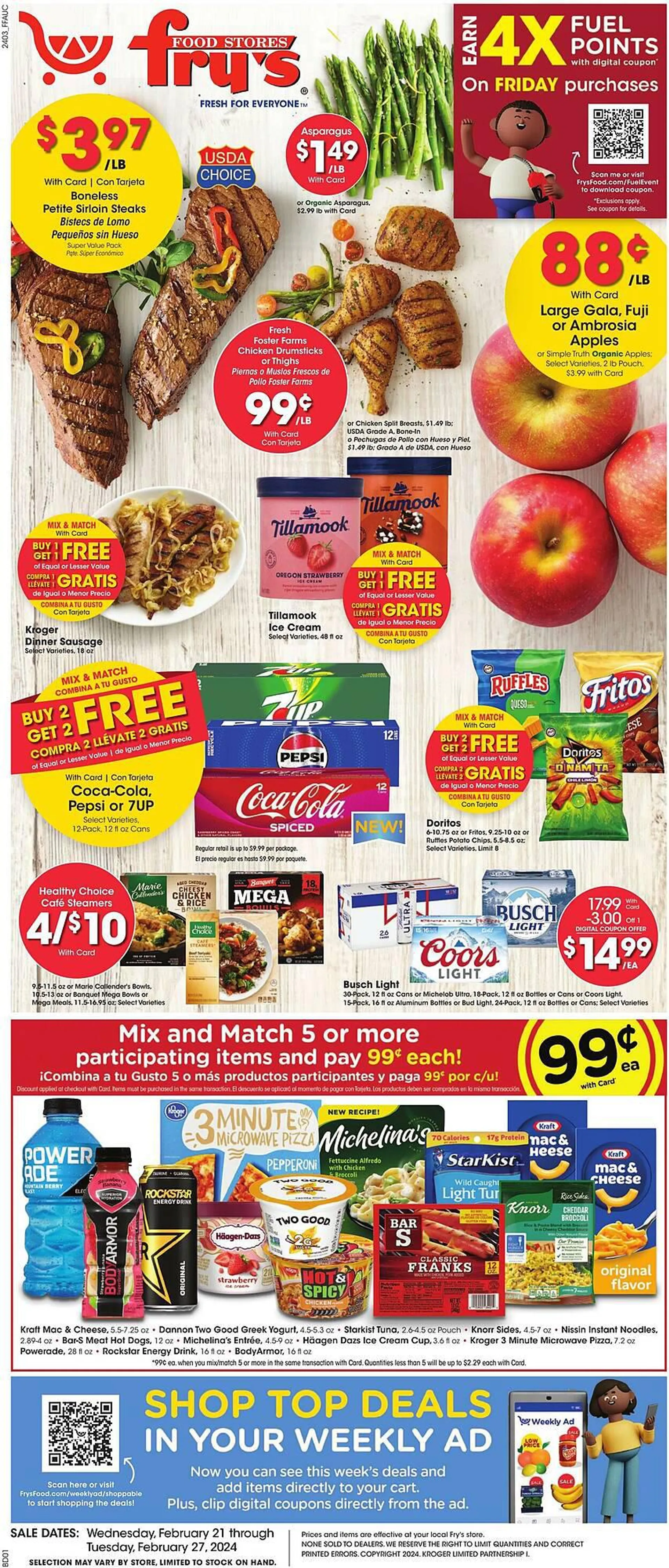 Weekly ad Fry's Weekly Ad from February 21 to February 27 2024 - Page 