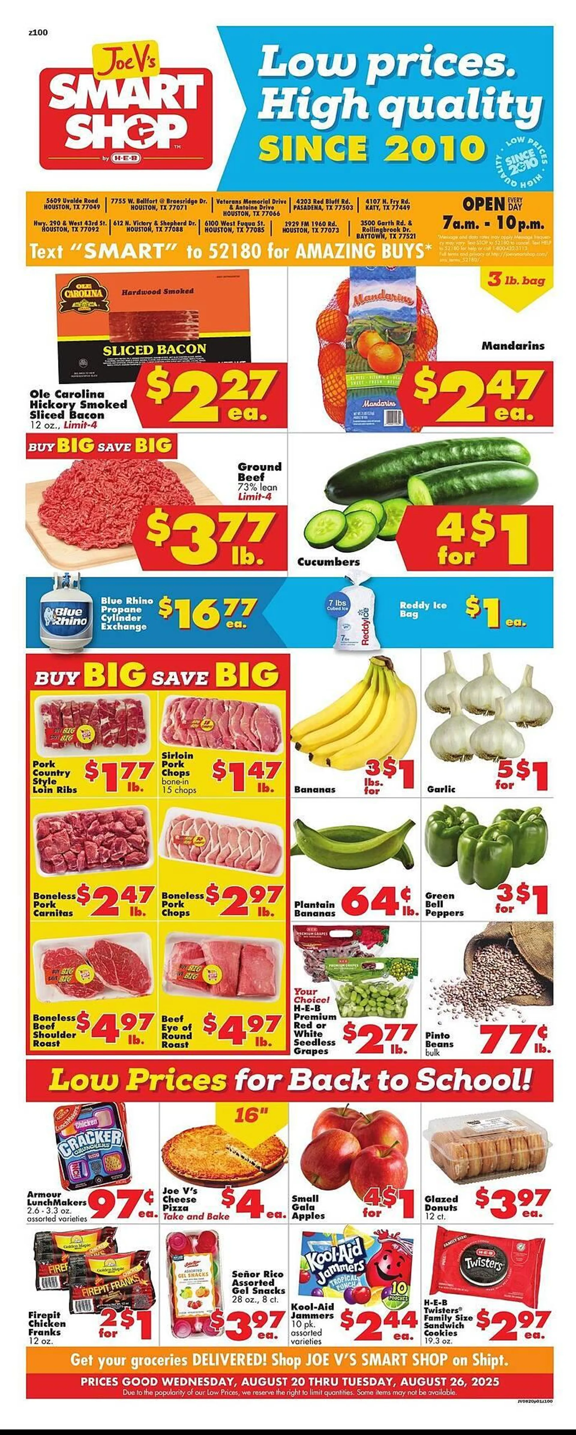 Weekly ad Joe V's Smart Shop Weekly Ad from August 20 to August 26 2025 - Page 1