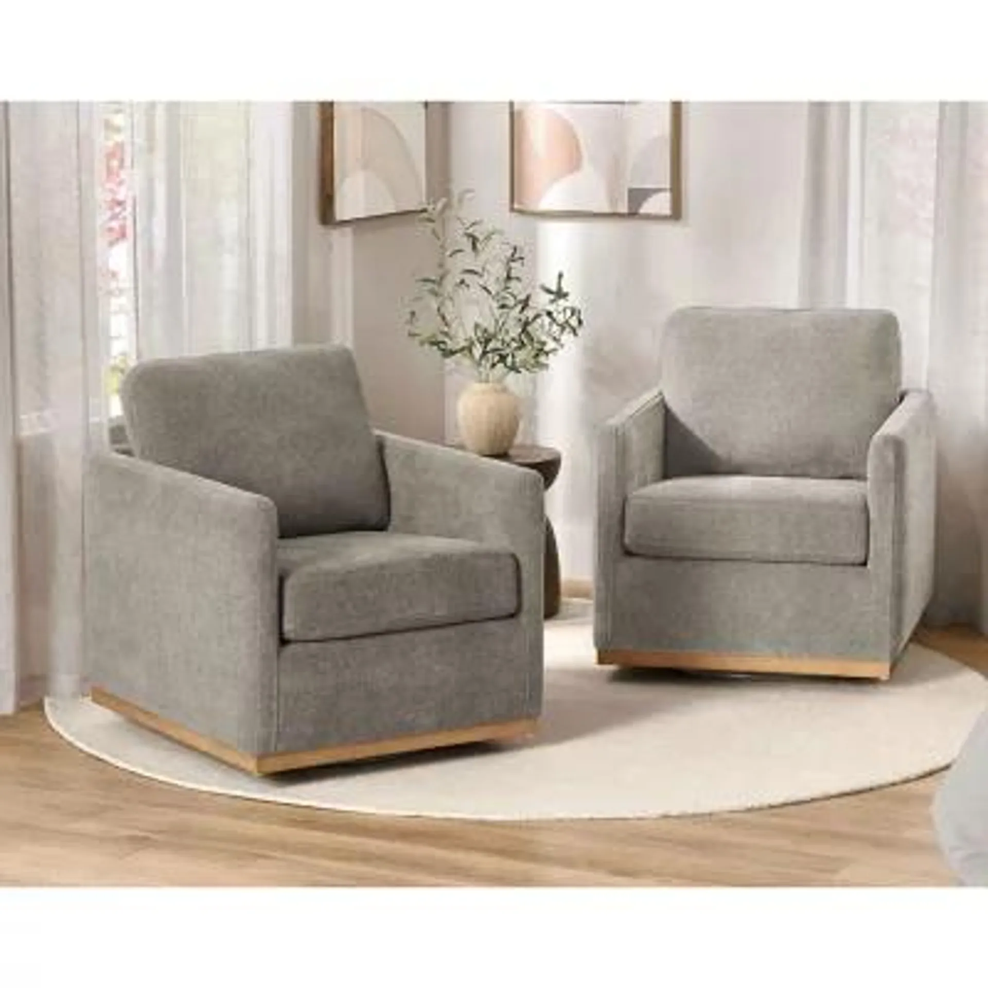 Member's Mark Modern Classic Fabric Swivel Chair, Assorted Colors