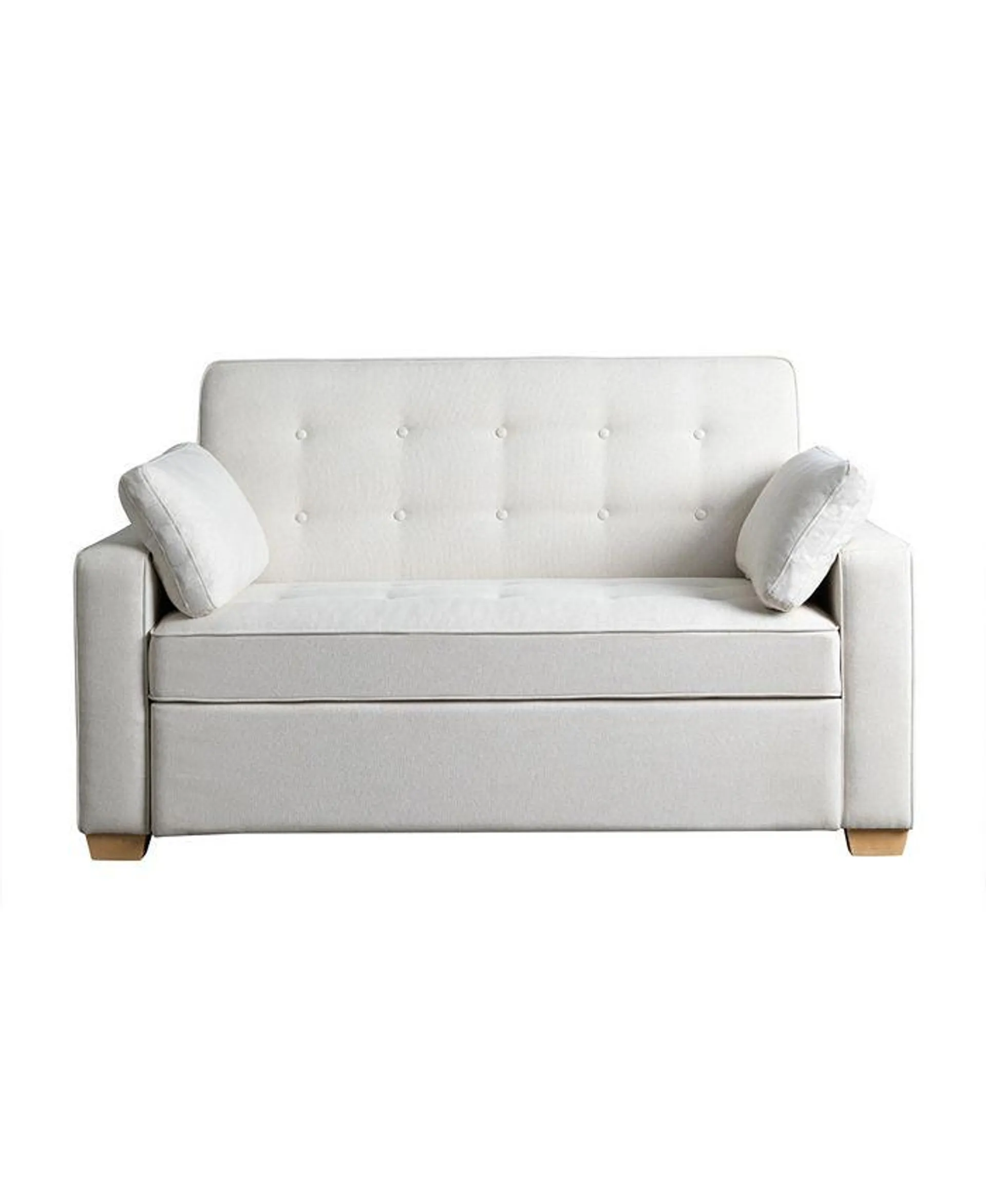 66.5" W Polyester Augustus Full Convertible Sofa