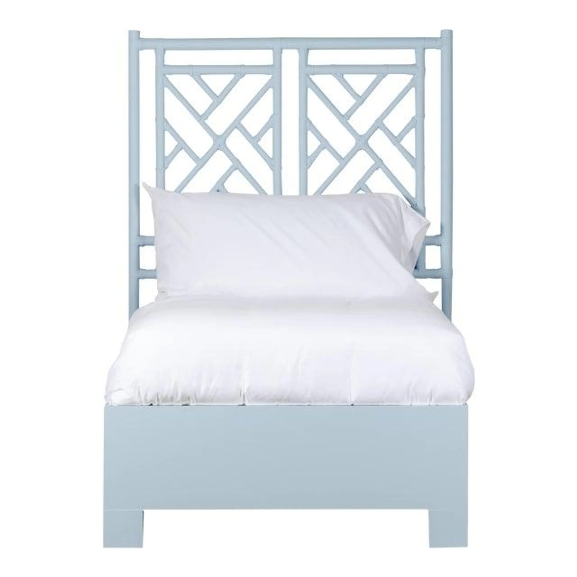 Chippendale Bed Twin Extra Long - Blue