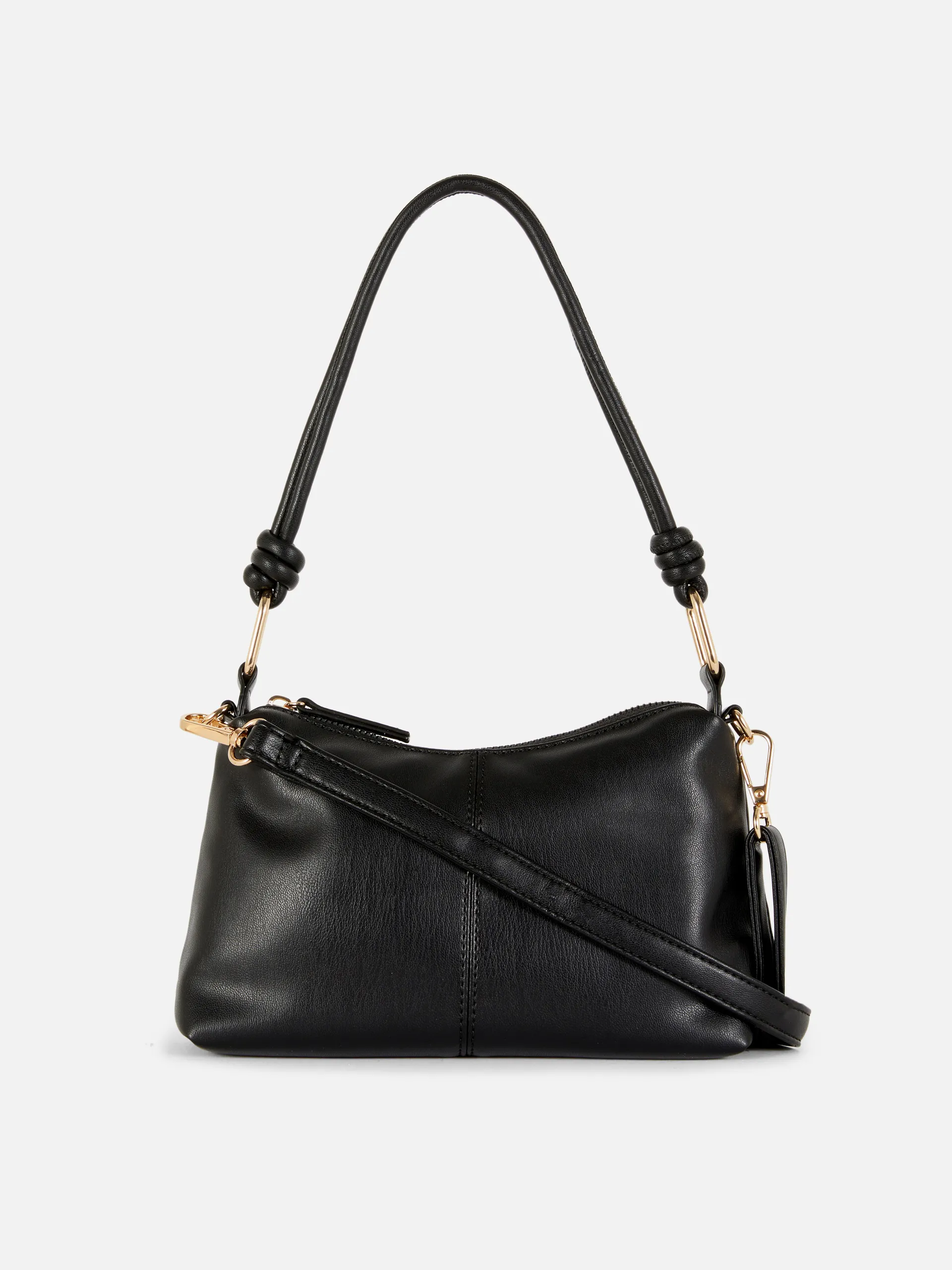 Faux Leather Shoulder Bag