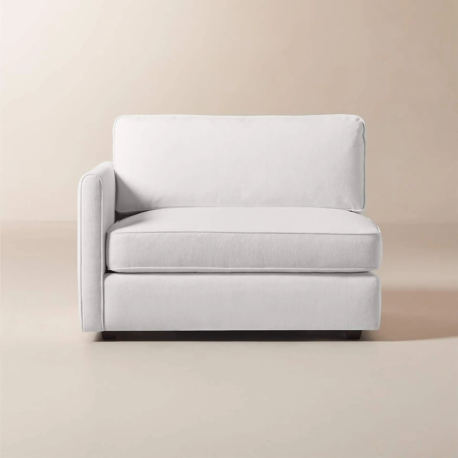 Malea White Performance Fabric Left-Arm Chair