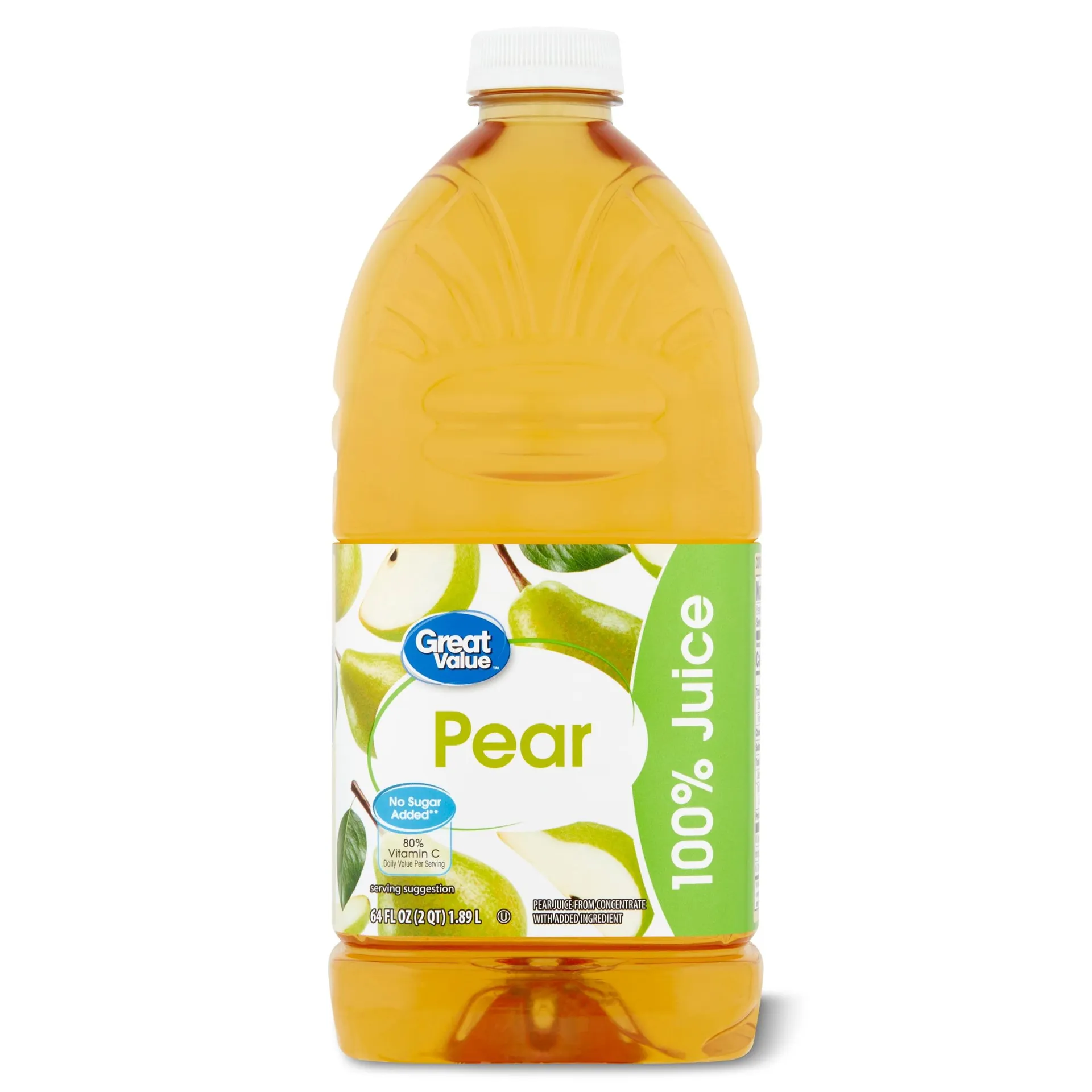 Great Value Pear 100% Juice, 64 fl oz (Shelf Stable)