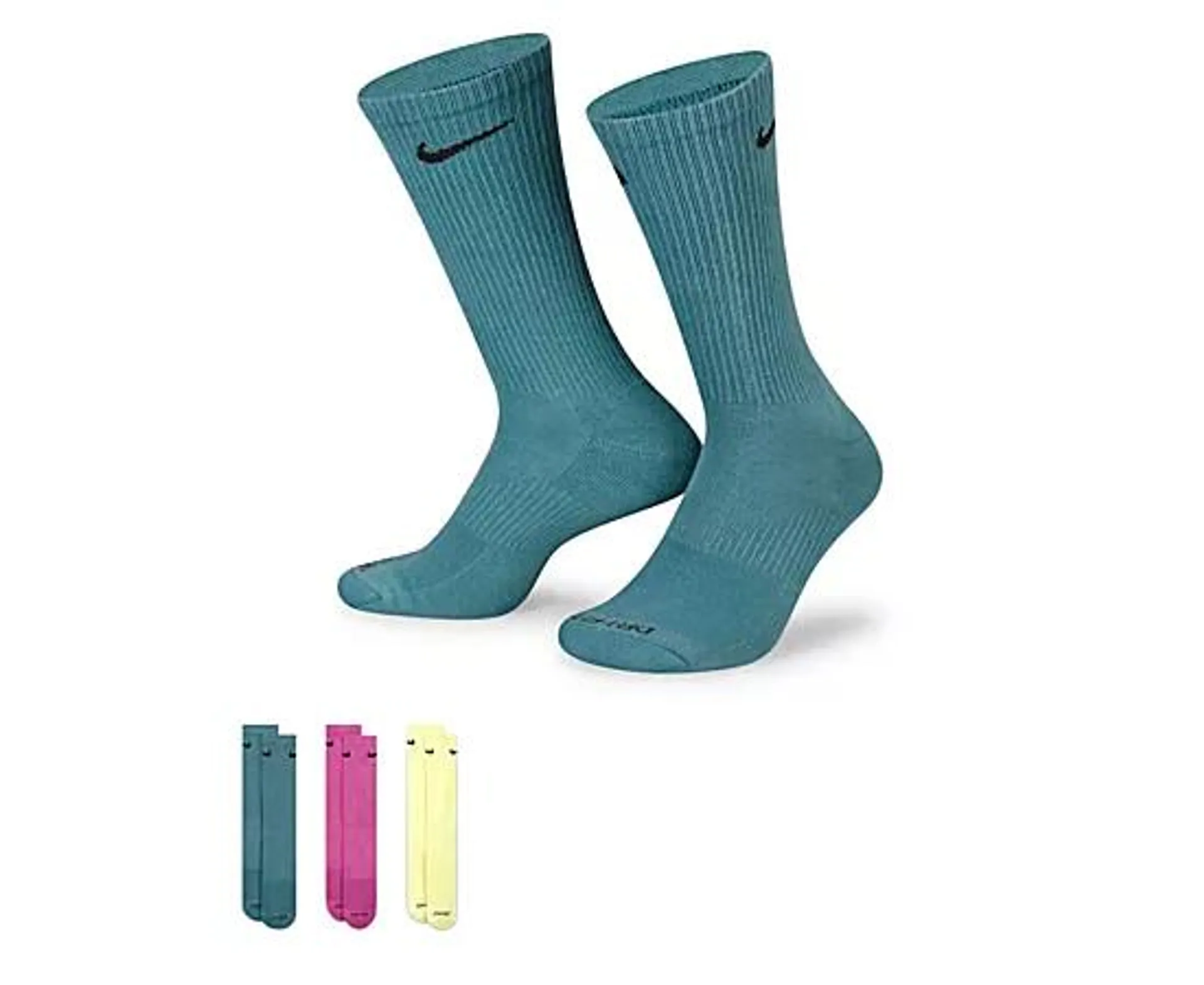 Mens Everyday Plus Mix Dye Crew Socks 3 Pairs