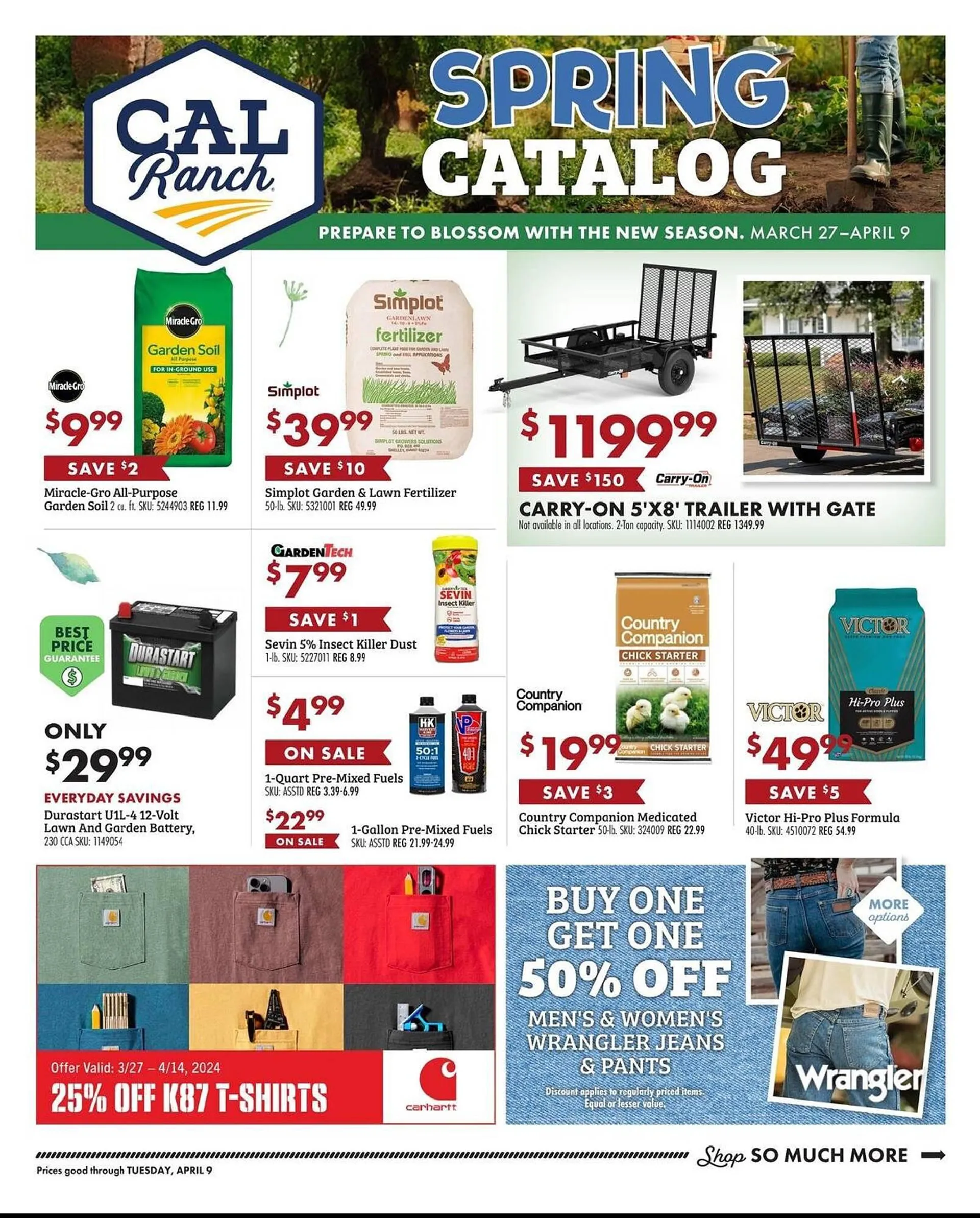 Weekly ad C A L Ranch Stores Weekly Ad from March 27 to April 9 2024 - Page 1