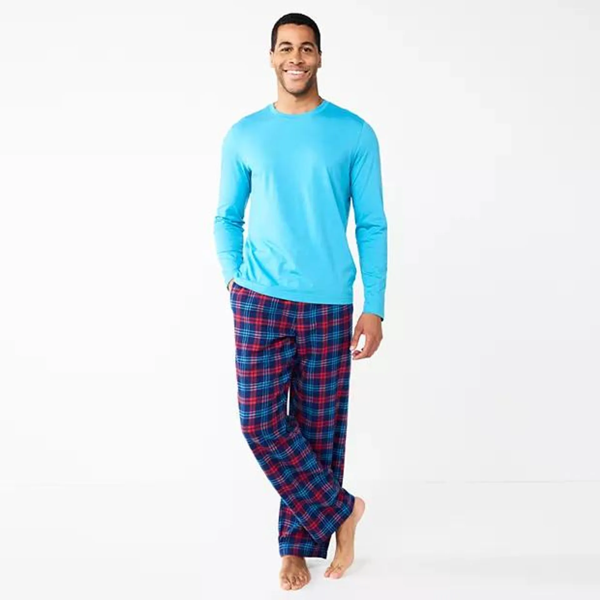 Men's Sonoma Goods For Life® Top & Flannel Pants Pajama Set