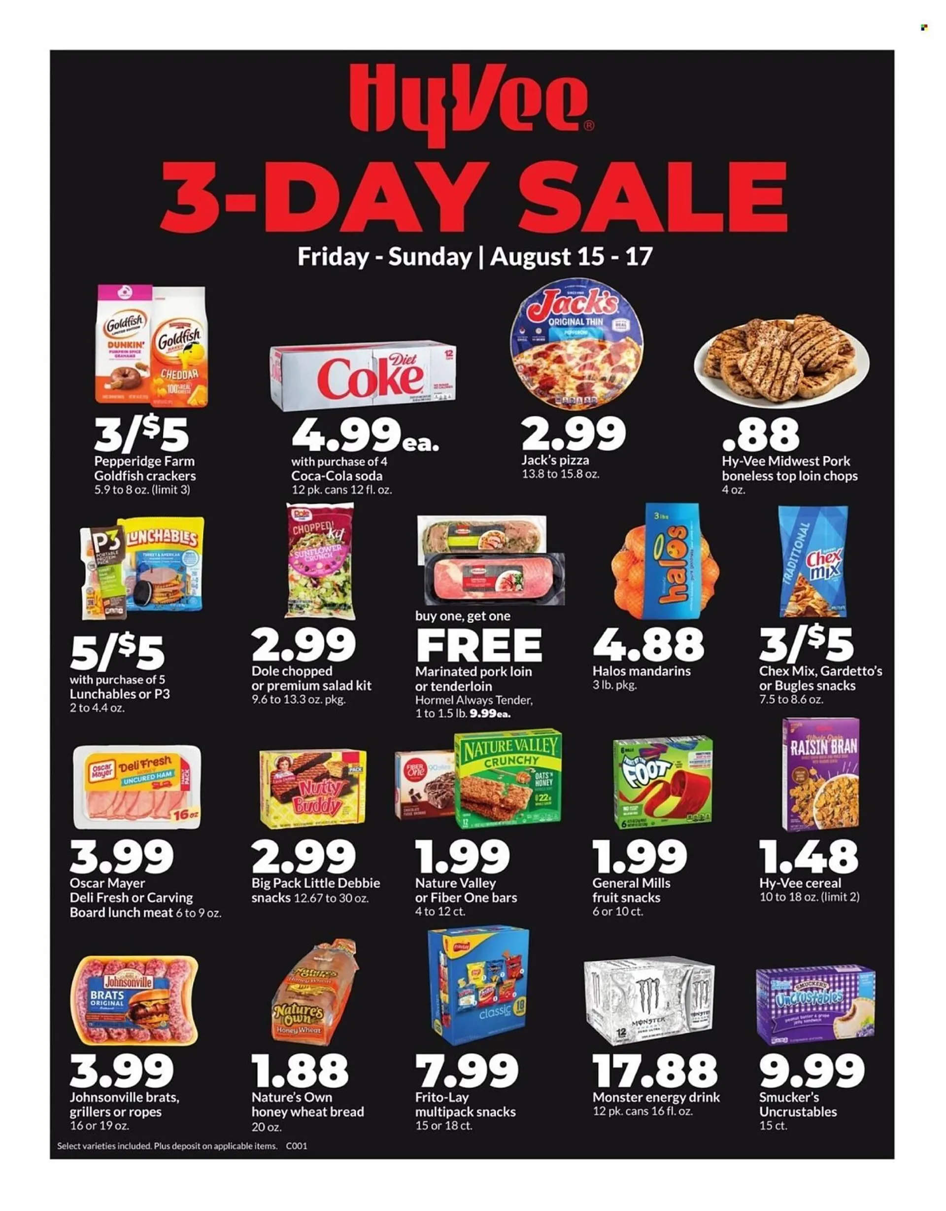 Weekly ad Hy-Vee Weekly Ad from August 15 to August 17 2025 - Page 1
