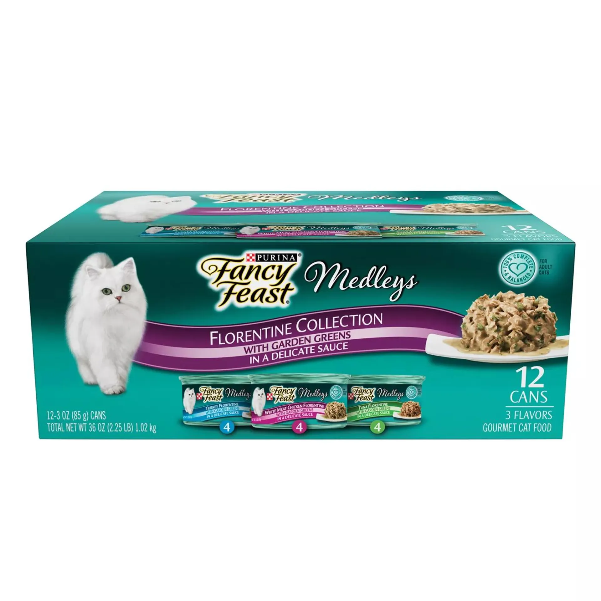 Fancy Feast® Medleys Adult Cat Wet Food - Variety Pack, 12 CT, 36 OZ