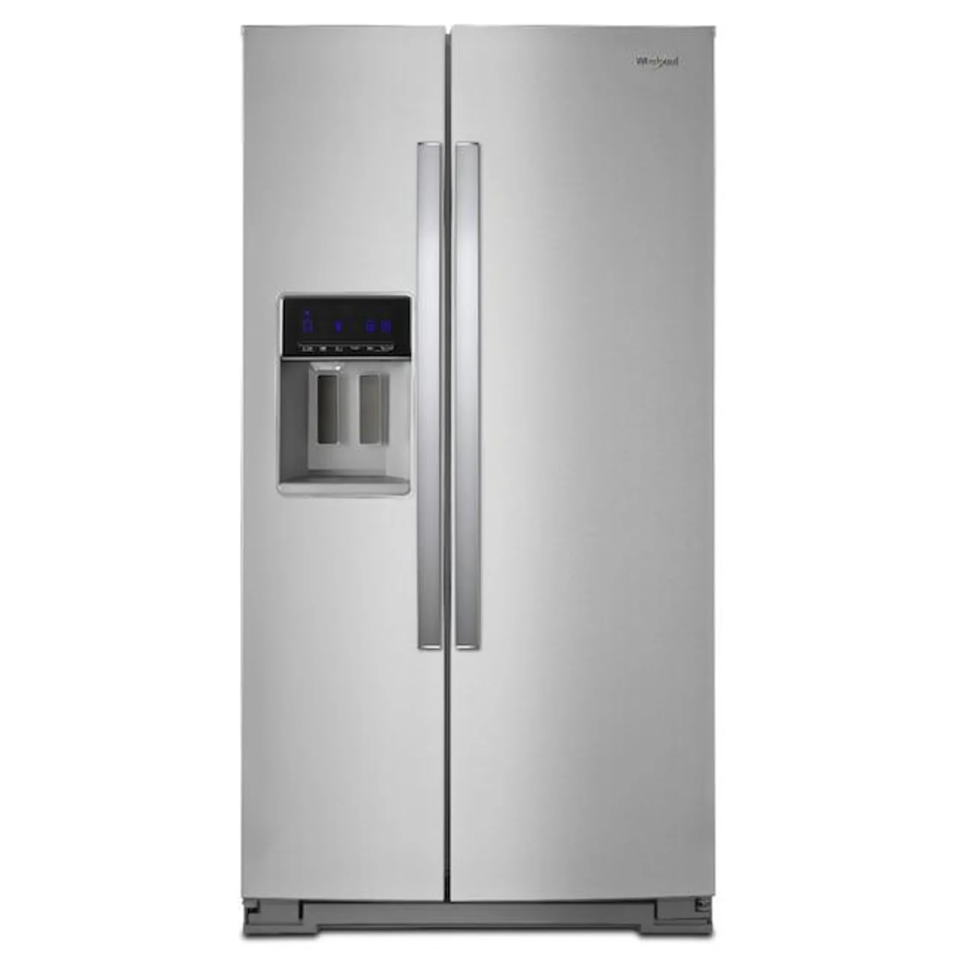 Whirlpool 28.4-cu ft Side-by-Side Refrigerator with Ice Maker, Water and Ice Dispenser (Fingerprint Resistant Stainless Steel)