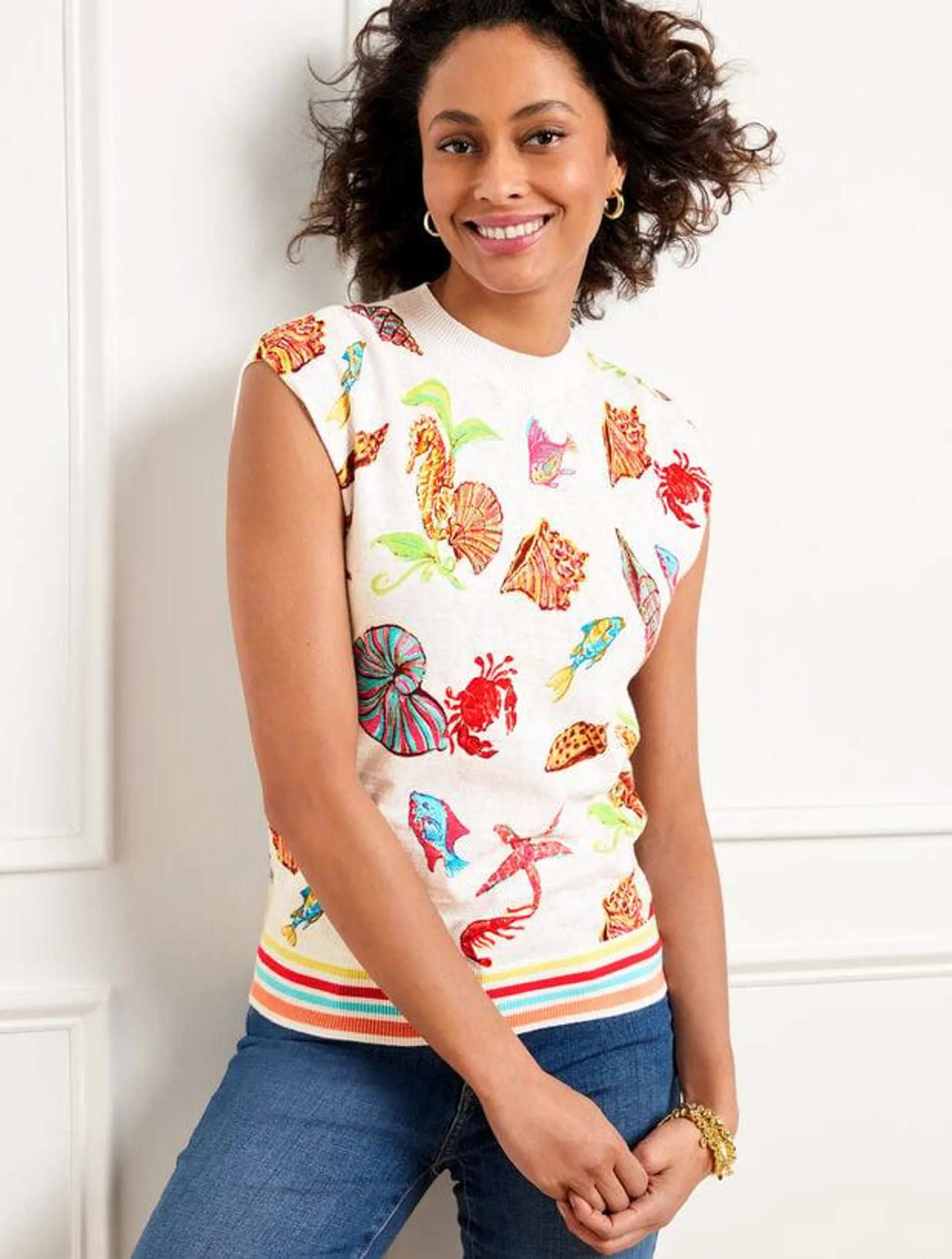 Cap Sleeve Pullover - Underwater World