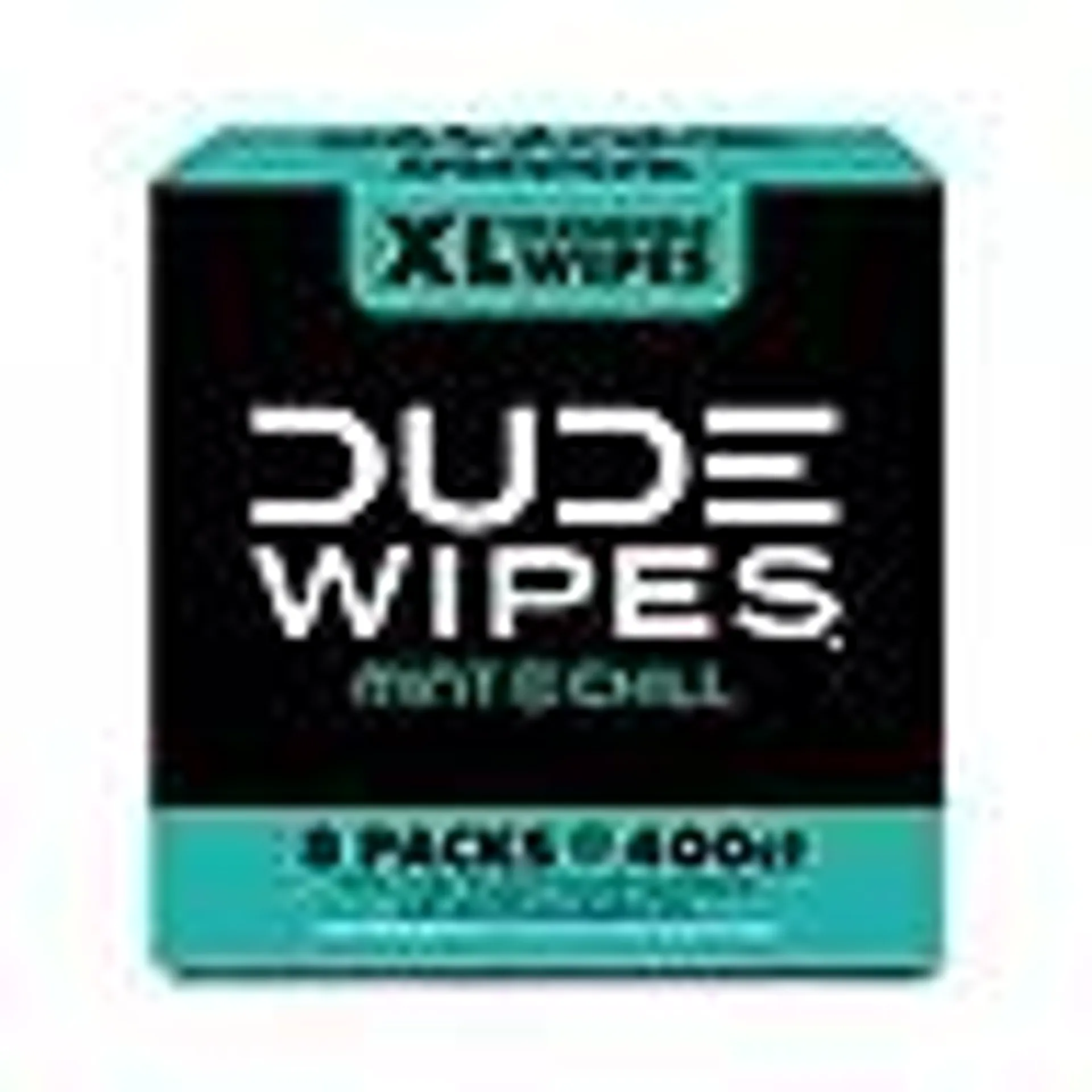 DUDE XL Flushable Wipes, Mint Chill, 8 ct., 400 wipes