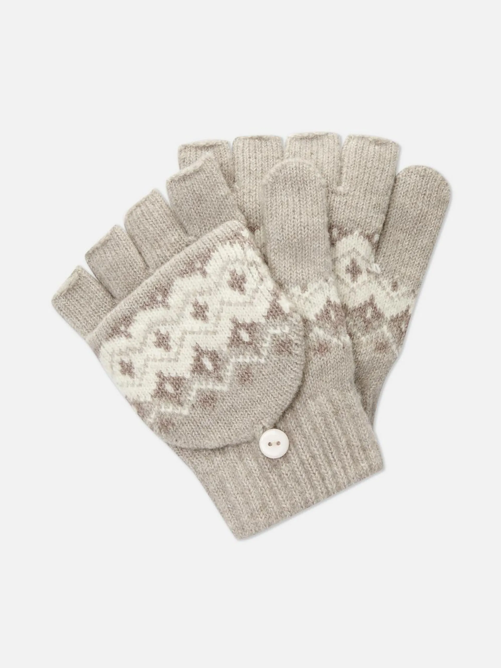 Fair Isle Convertible Gloves