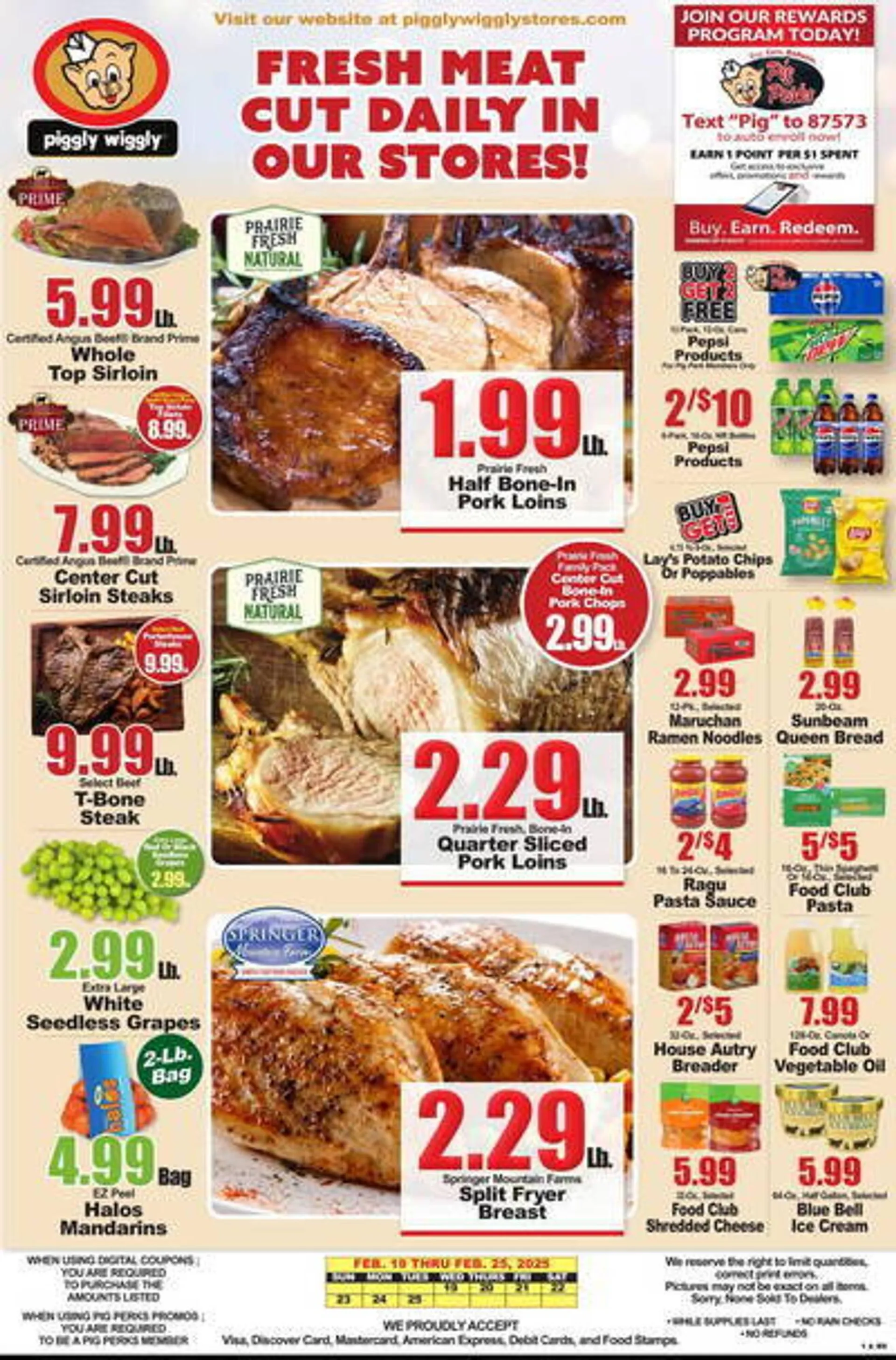 Catálogo de Piggly Wiggly Weekly Ad 19 de febrero al 25 de febrero 2025 - Página 1