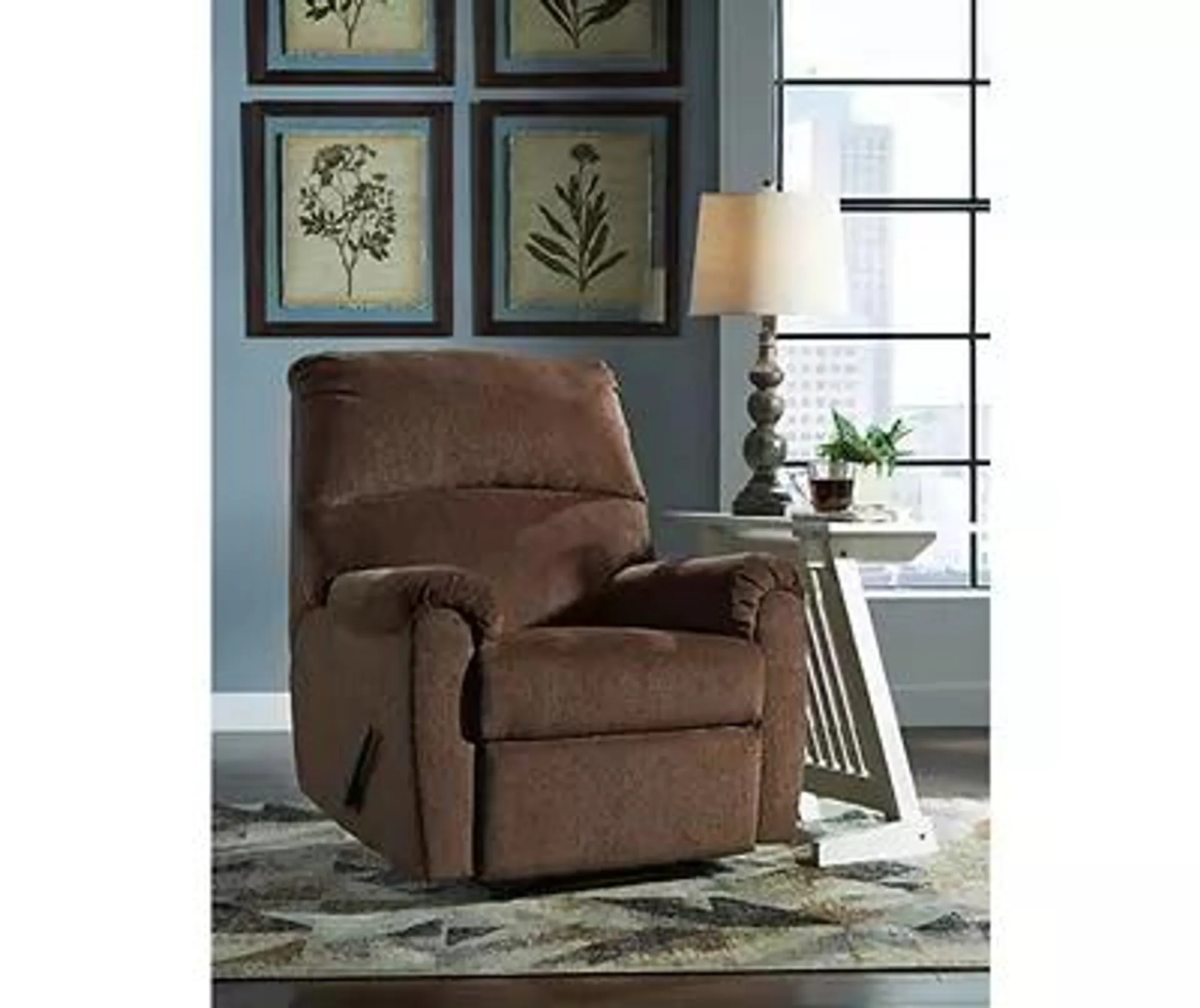 Nerviano Chocolate Zero Wall Recliner