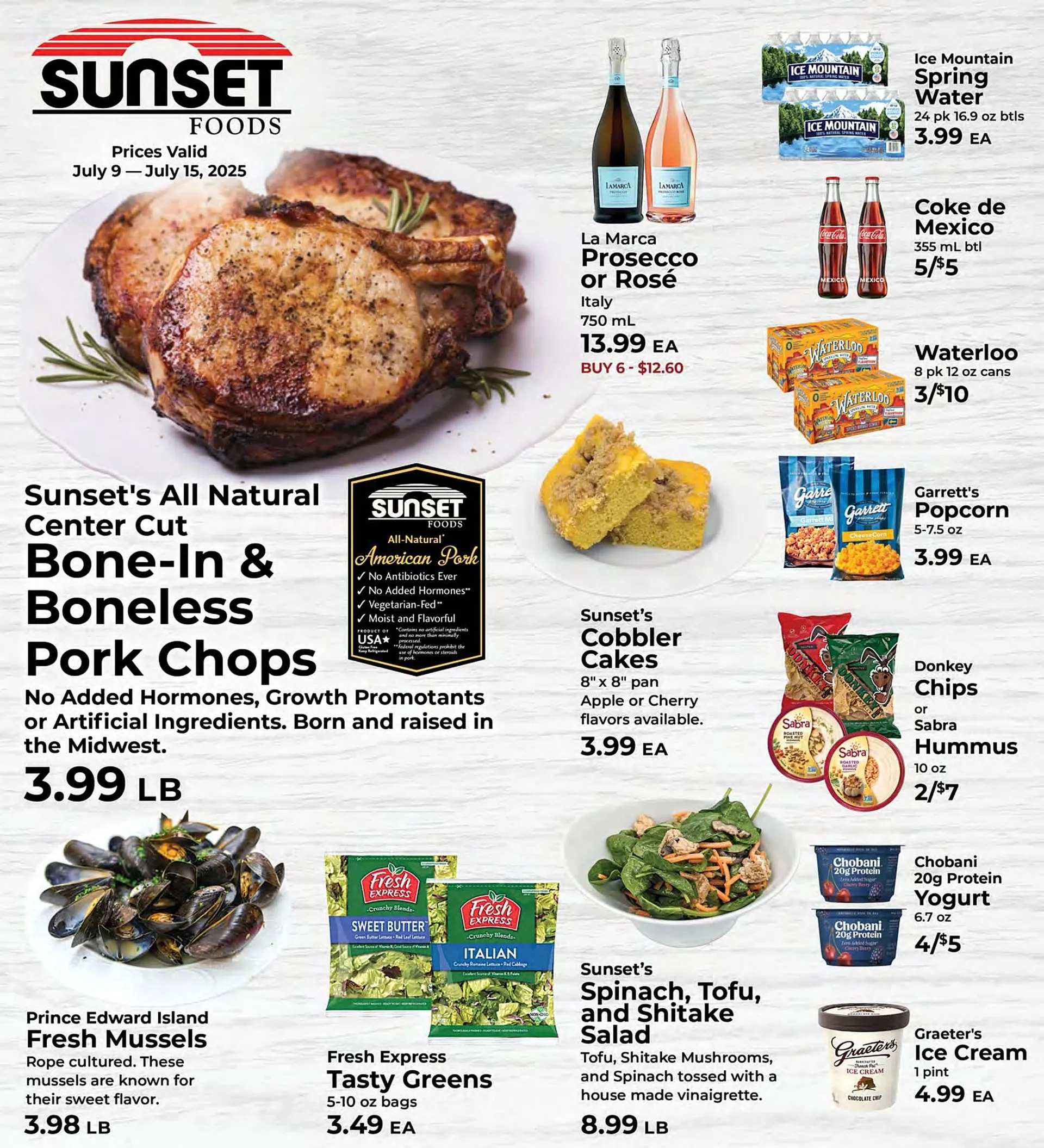 Weekly ad Sunset Foods Weekly Ad from July 9 to July 15 2025 - Page 1
