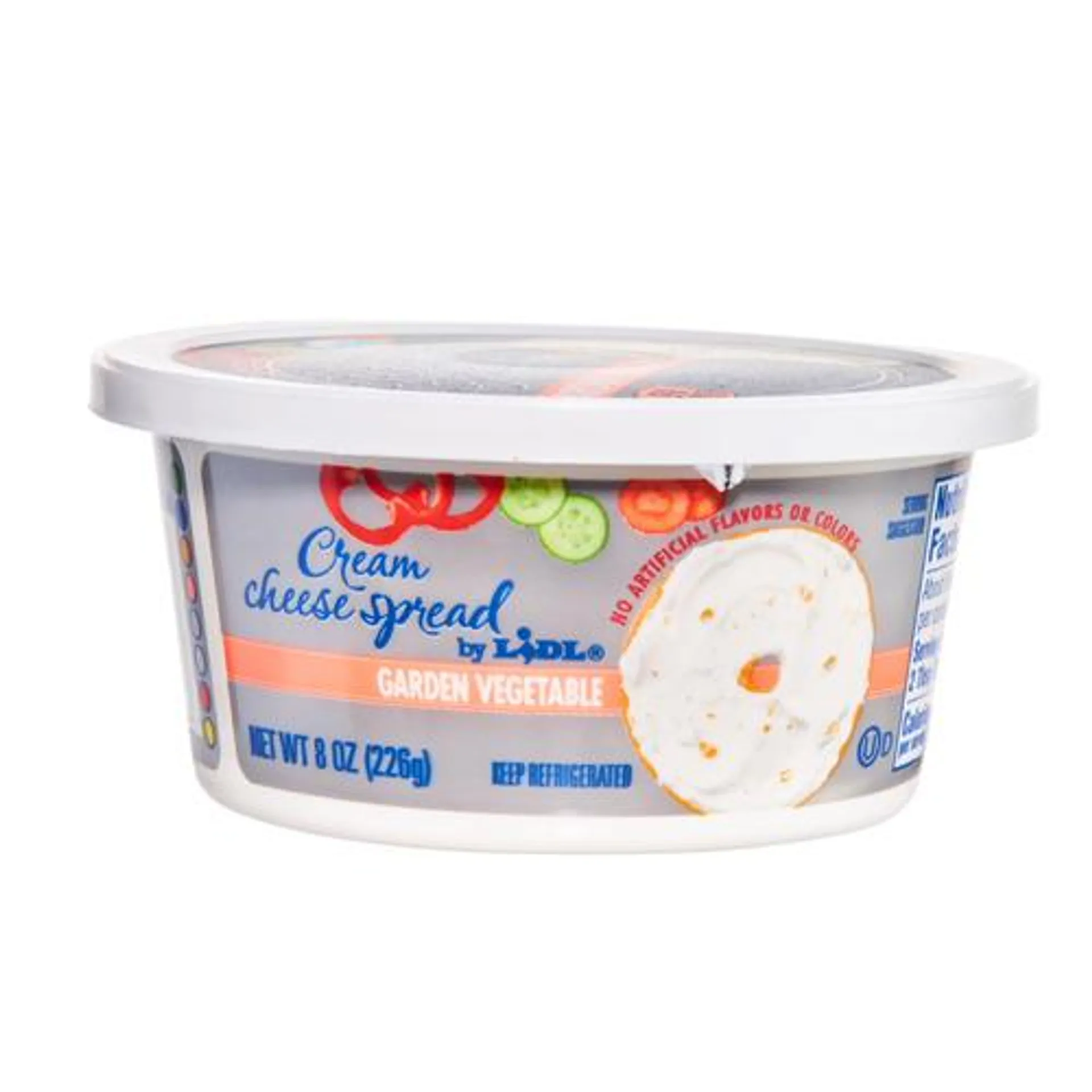 cream cheese spread, garden vegetable