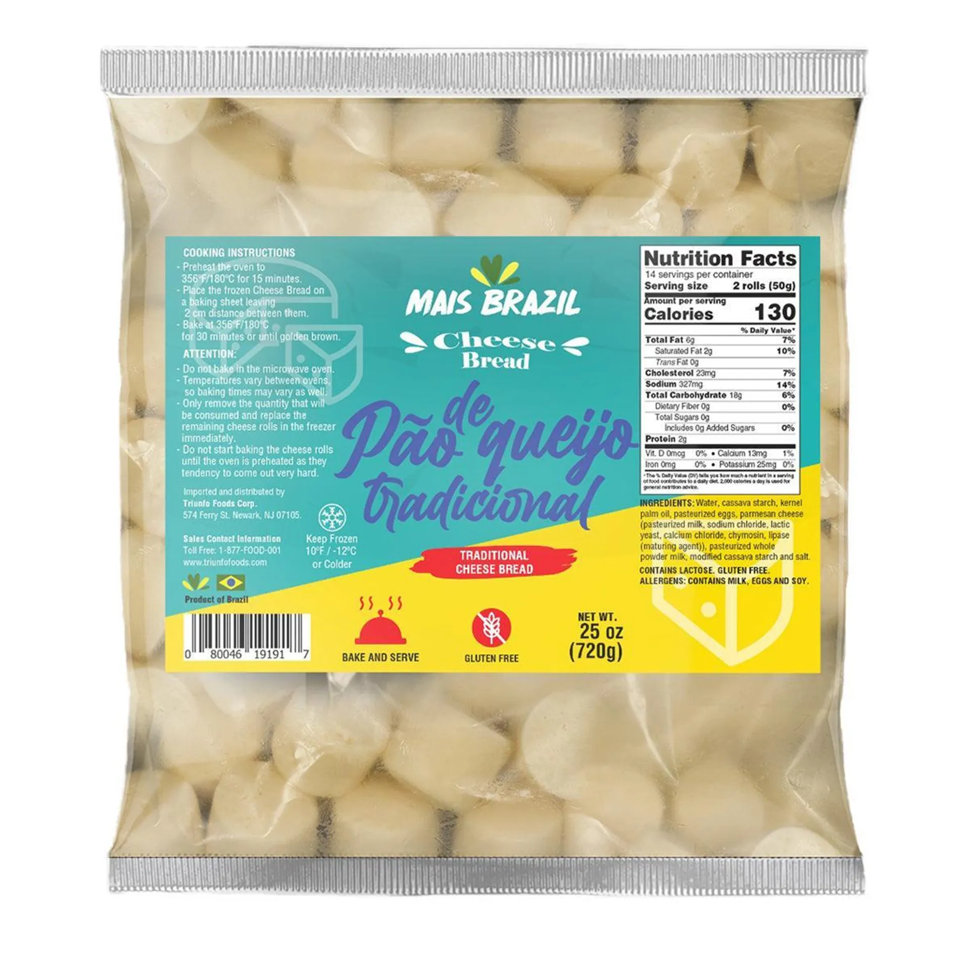 Mais Brasil Pao de Queijo Traditional 720g