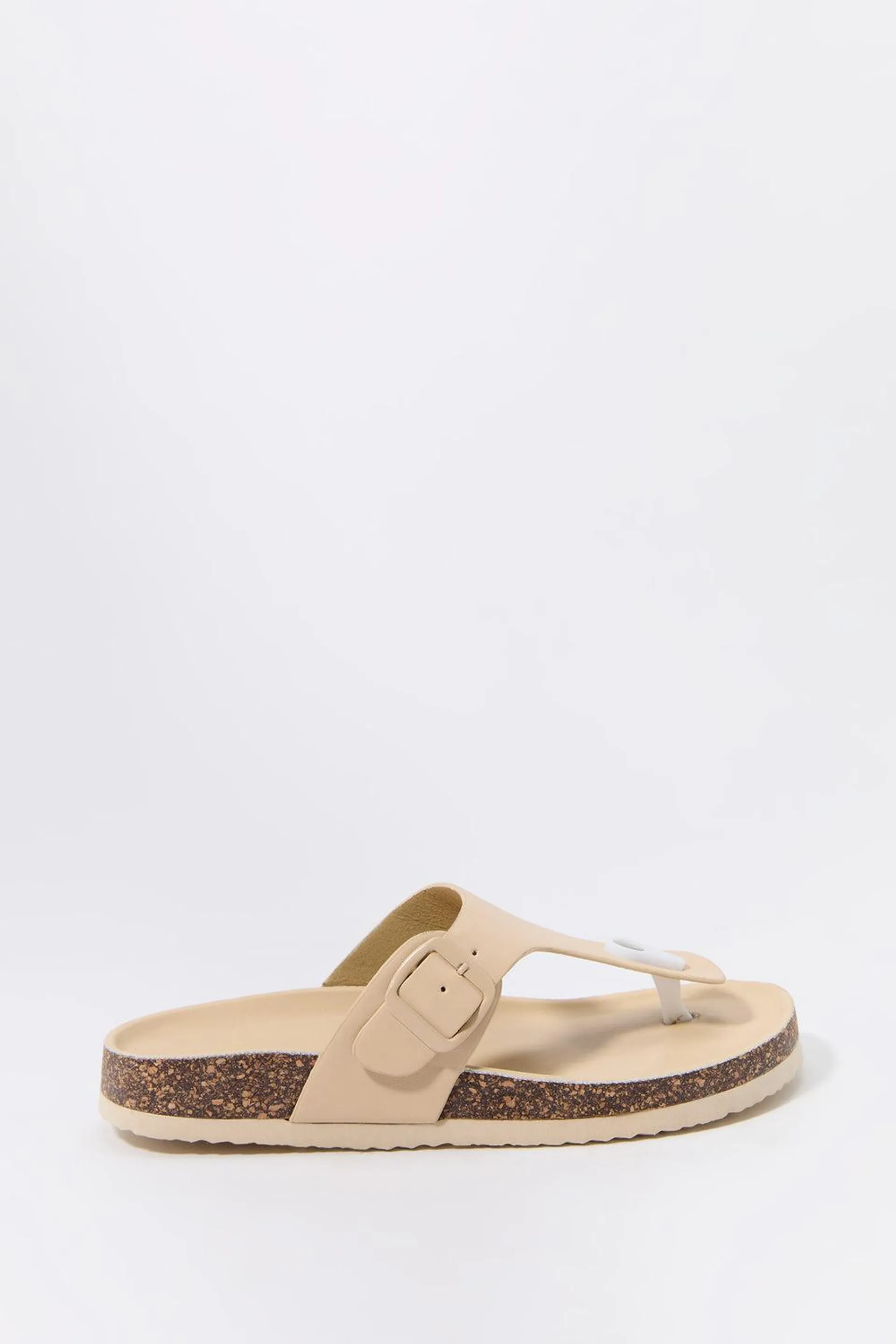 Cork Buckled Sandal