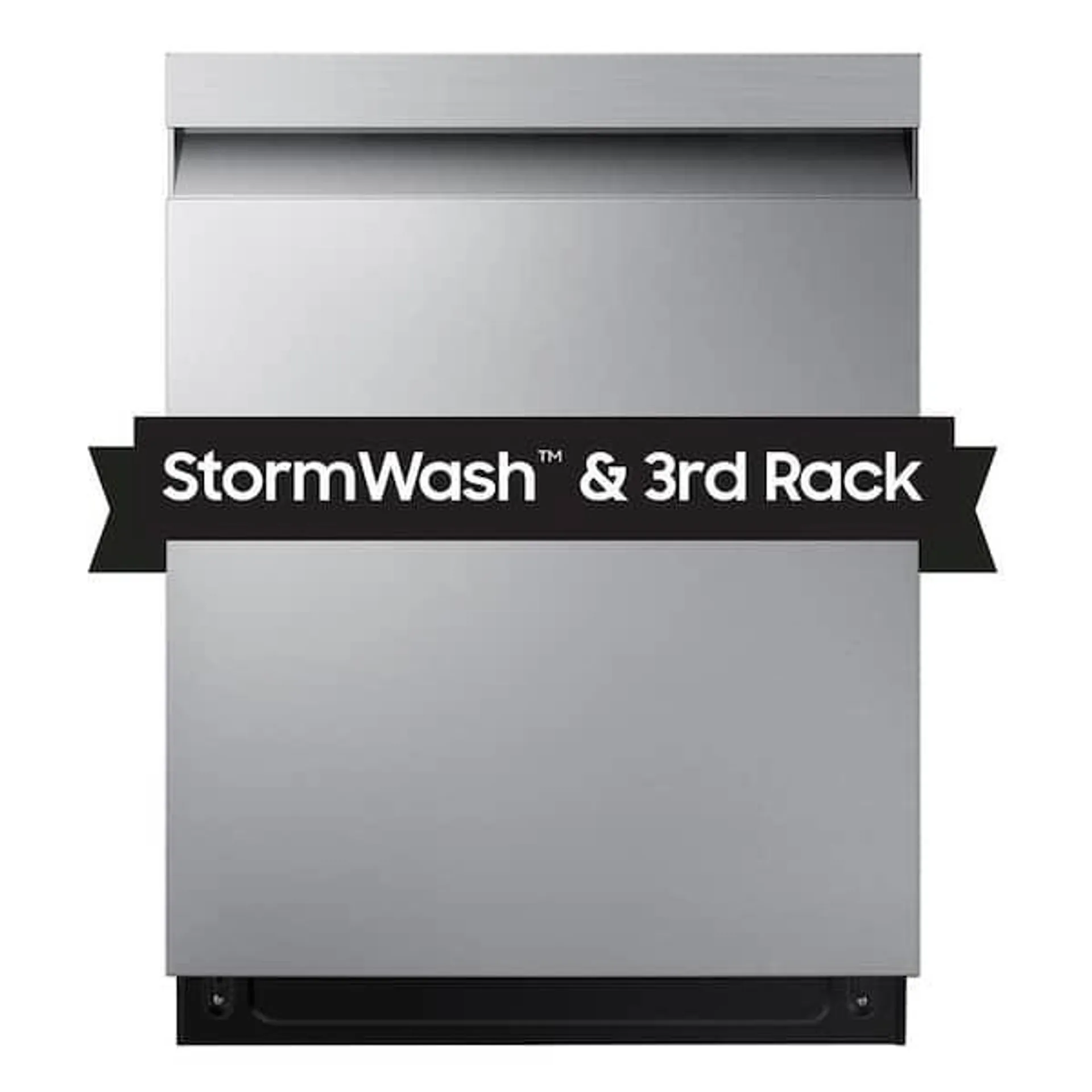 Smart 46 dBA Dishwasher with StormWash and AutoRelease Door in Stainless Steel