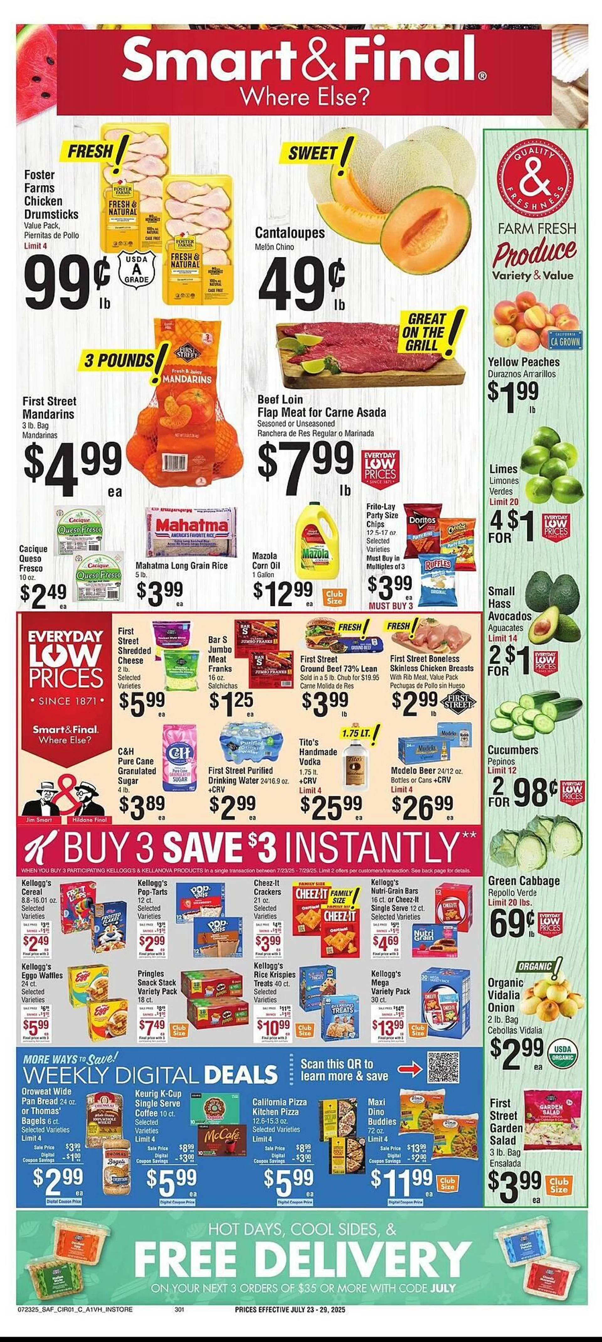 Weekly ad Smart & Final Weekly Ad from July 23 to July 29 2025 - Page 1
