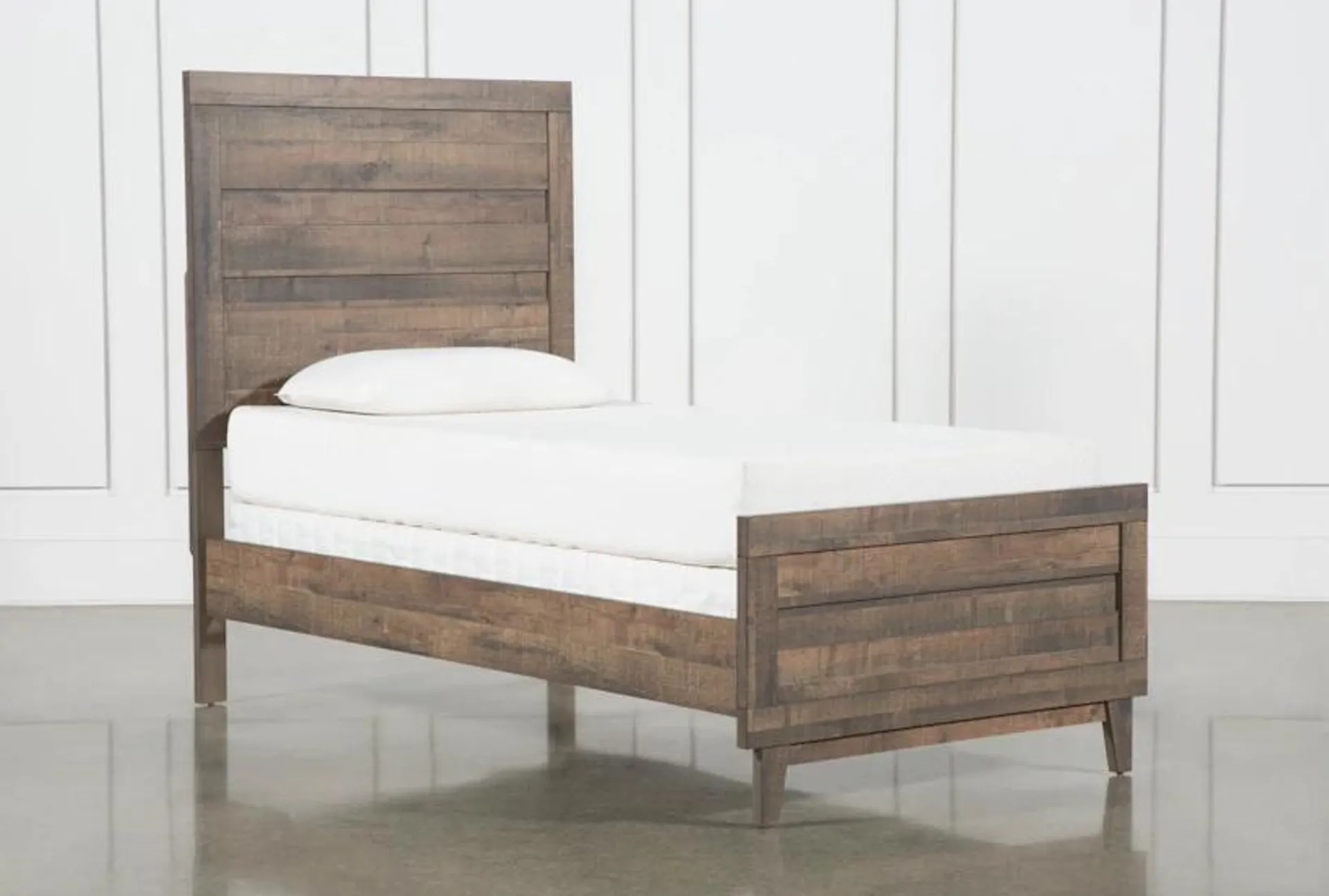 Ranier Twin Wood Panel Bed